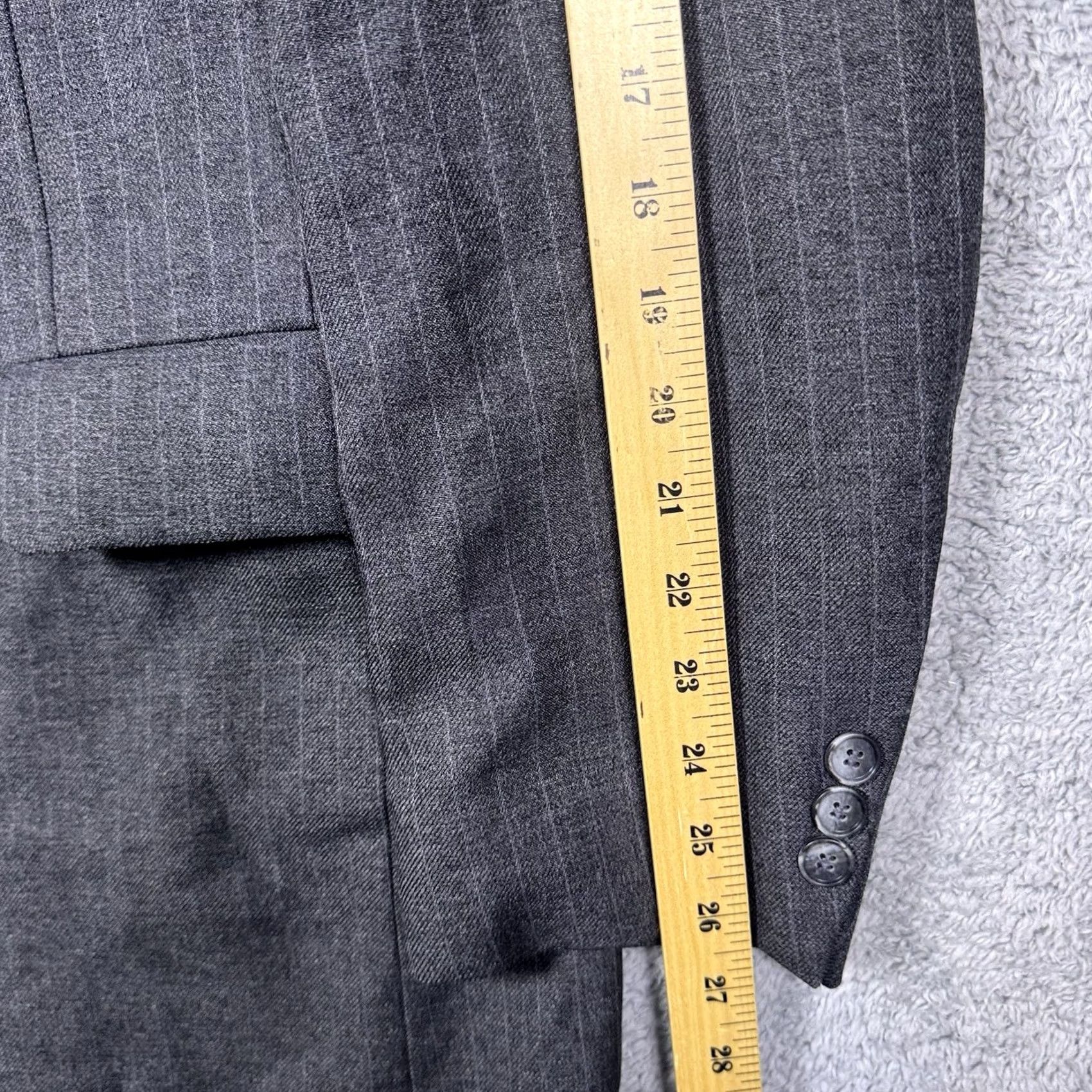 Levi's VINTAGE Levi'S Suit Mens 42 Gray Action Men 42L Strauss Business Class Piece Set USA Dacron Size 42R - 4 Thumbnail