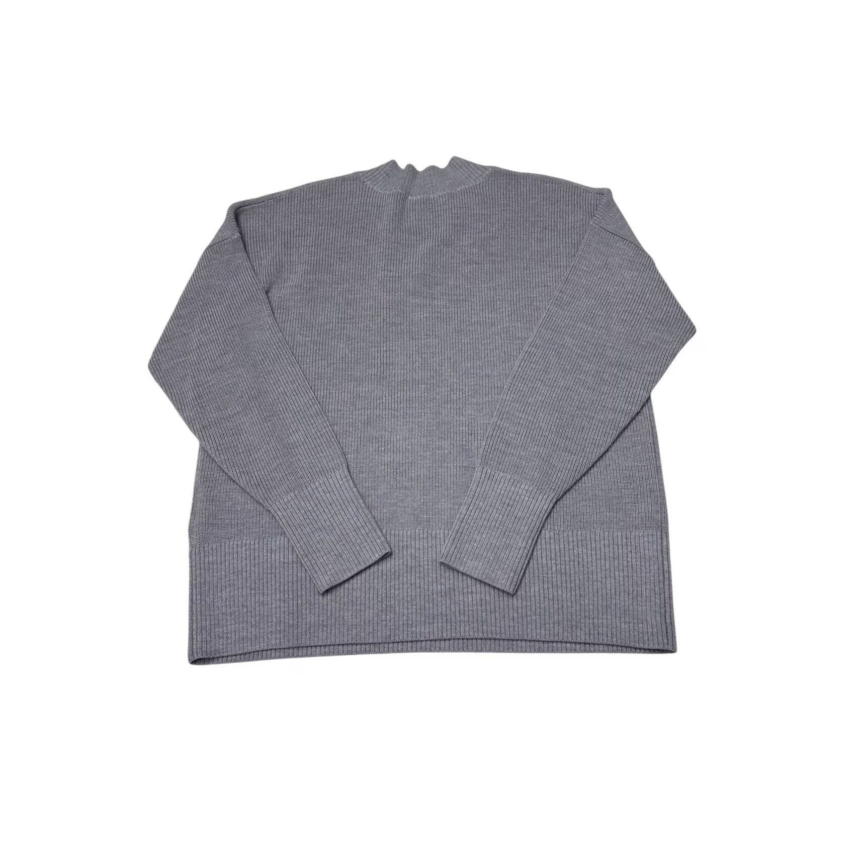 Brooks Brothers Brooks Brothers Gray 100% Merino Wool Ribbed V-Neck Sweater Womens Large Size L / US 10 / IT 46 - 4 Thumbnail