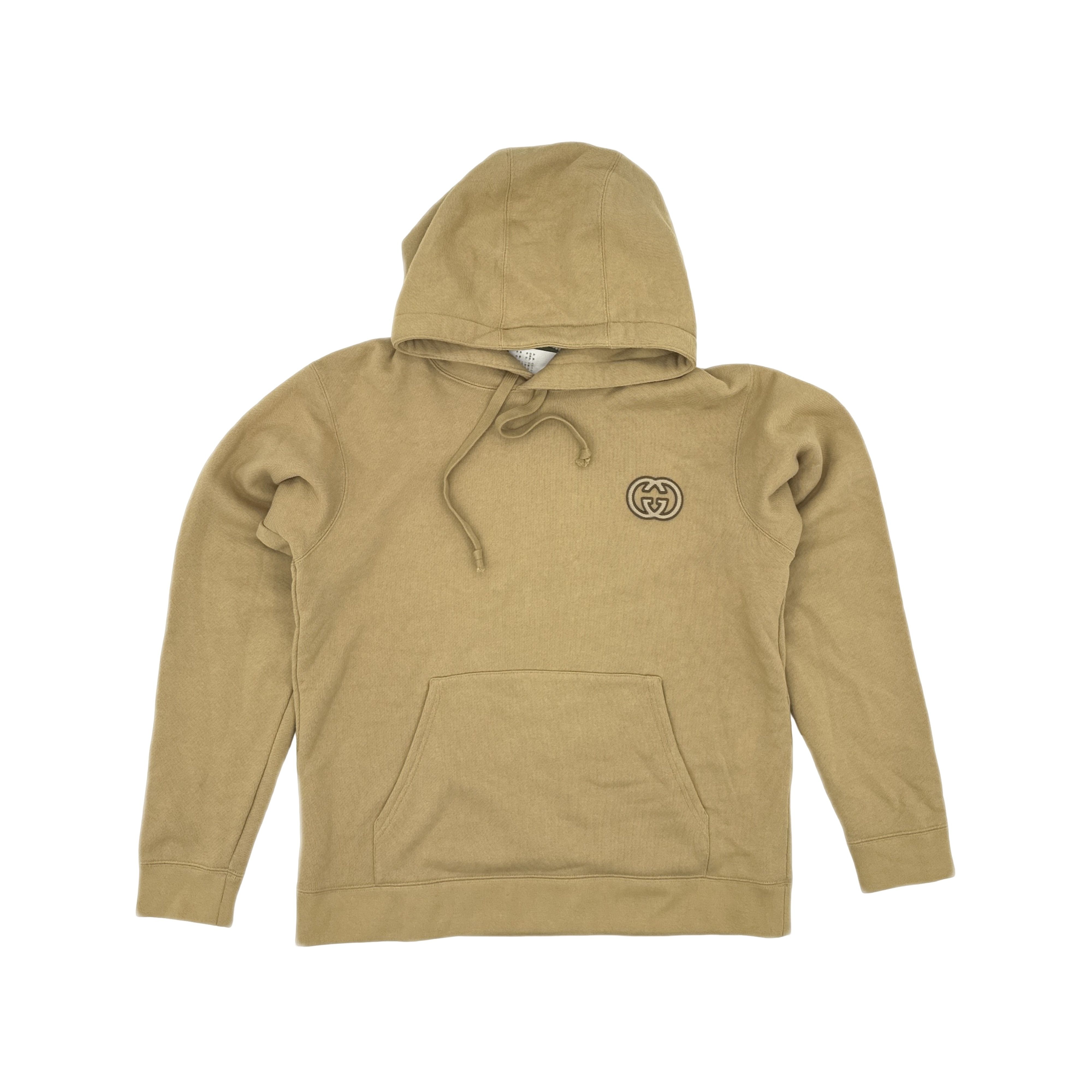 Gucci Gucci Interlocking G Logo Hoodie Beige Size M Size US M / EU 48-50 / 2 - 1 Thumbnail