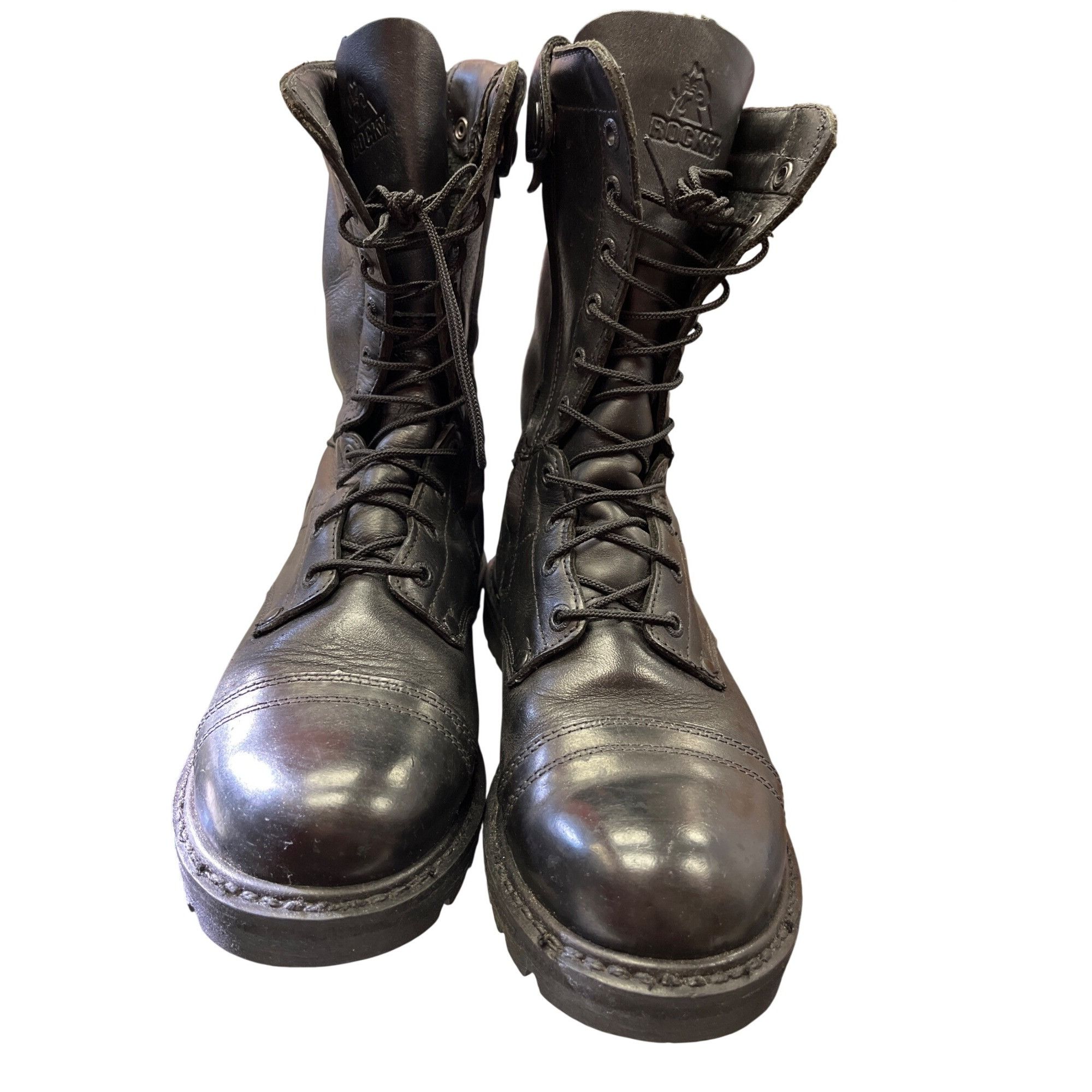 Other Rocky 2090 mens black leather mid calf moto riding para boot Size US 9.5 / EU 42-43 - 15 Thumbnail
