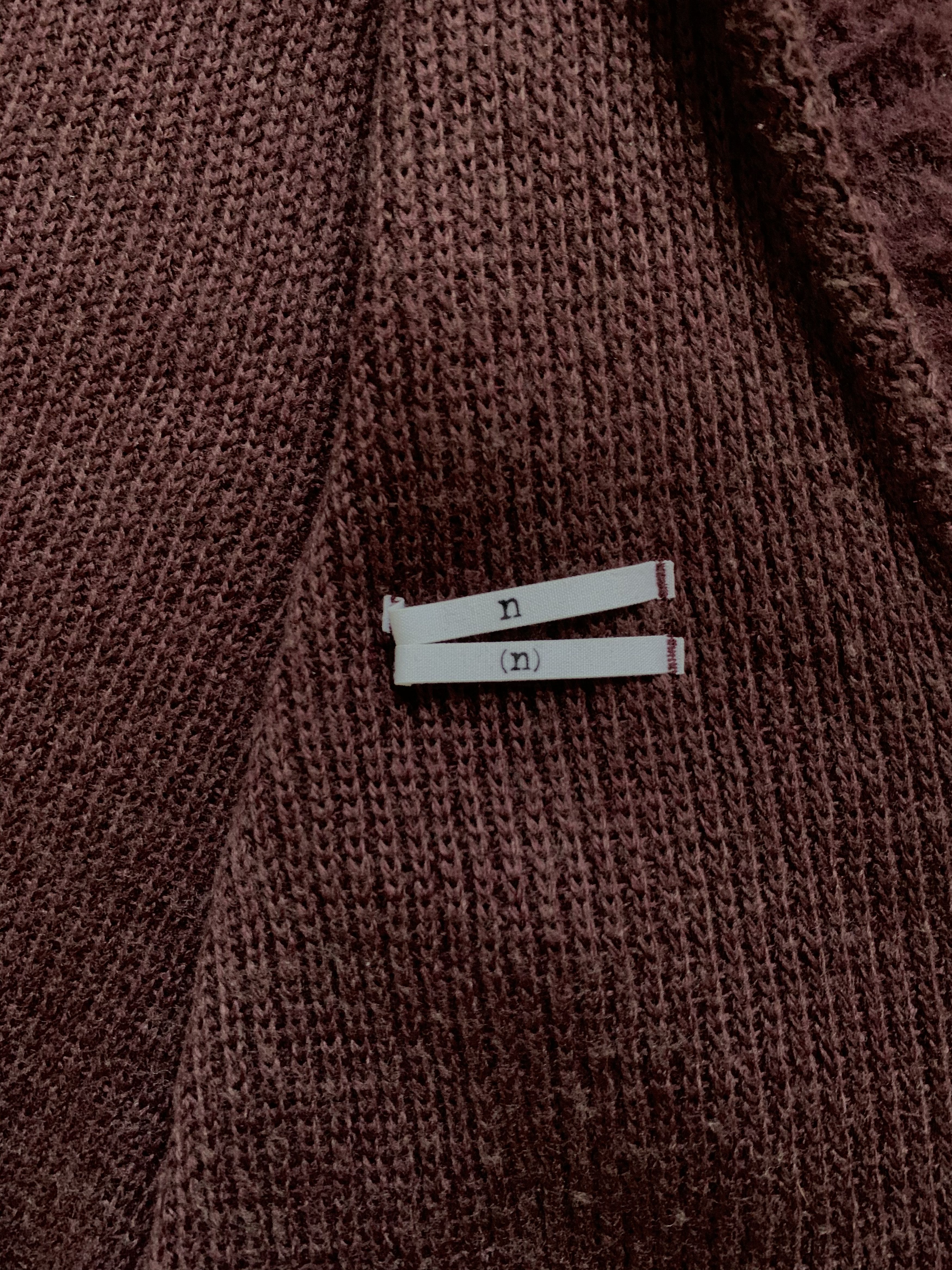 Number (N)ine F/W09 Wine Kurt Cobain Grunge Cardigan Knit Size US S / EU 44-46 / 1 - 4 Thumbnail