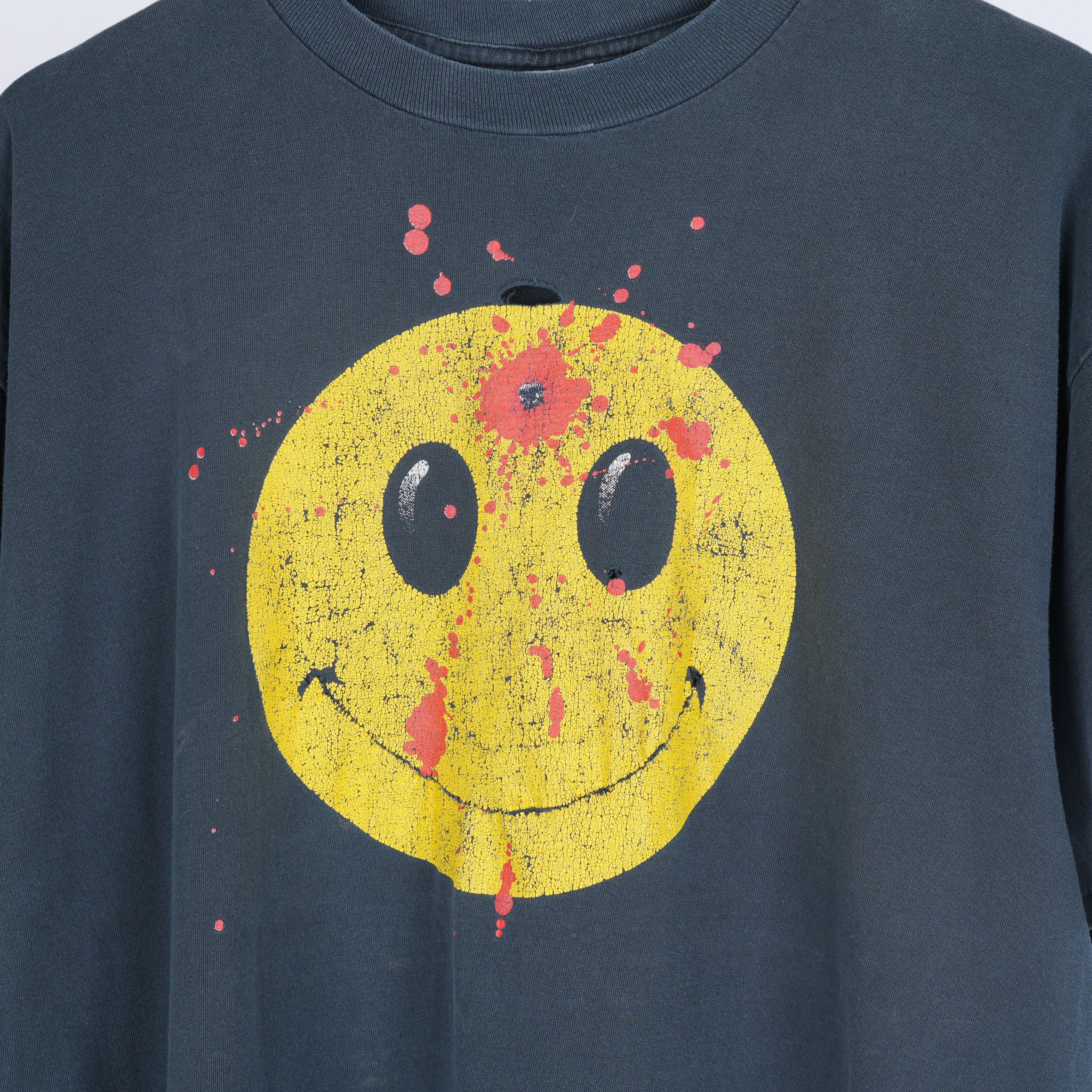 Vintage VINTAGE 90'S SMILEY HEADSHOT TEE Size US XL / EU 56 / 4 - 3 Thumbnail