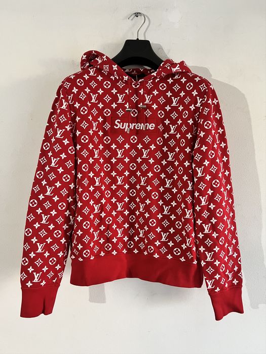 Supreme box shop logo lv hoodie