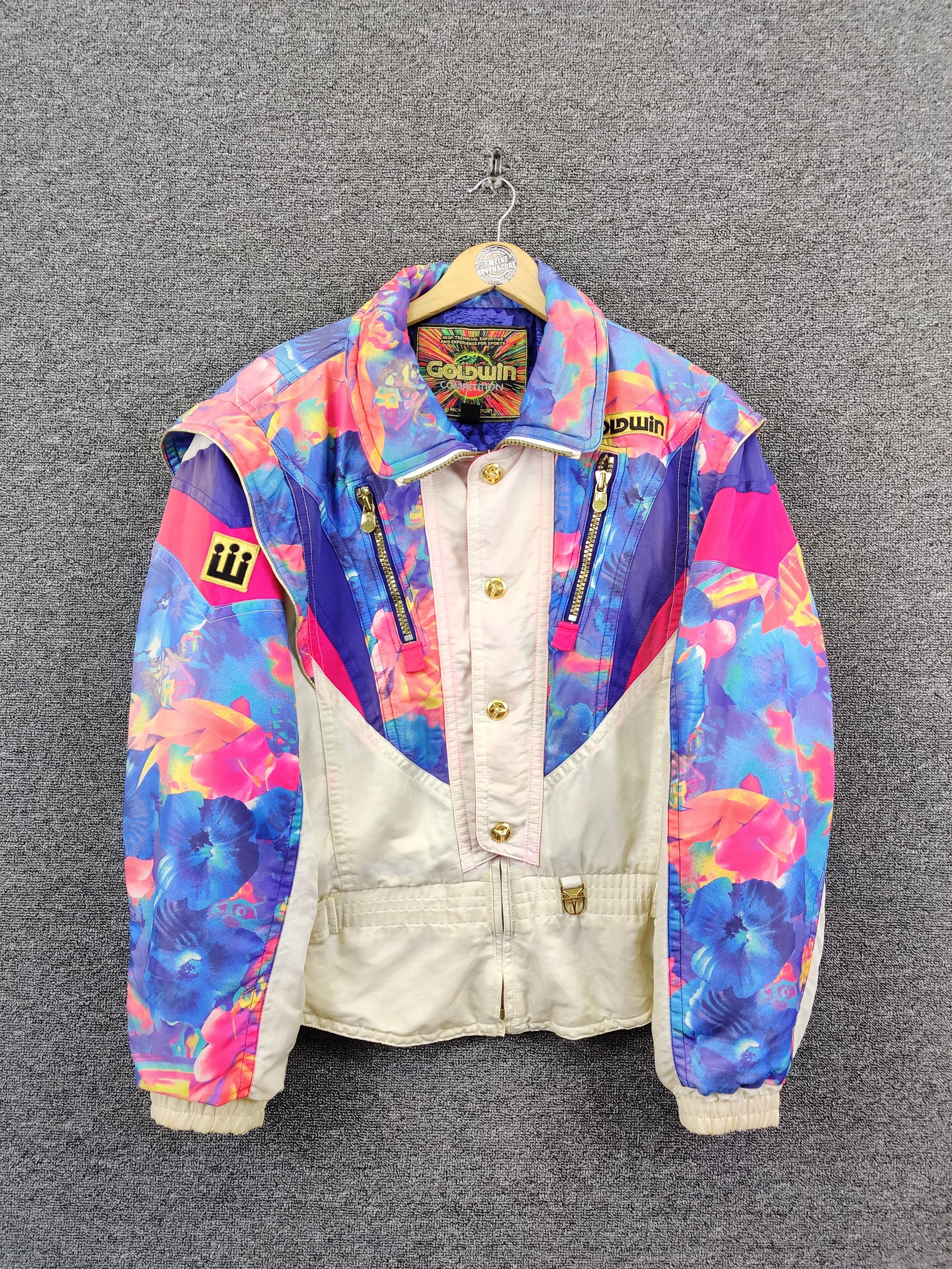 Goldwin Vintage Goldwin Floral Ski Bomber Jacket Nice Design Size US L / EU 52-54 / 3 - 1 Thumbnail