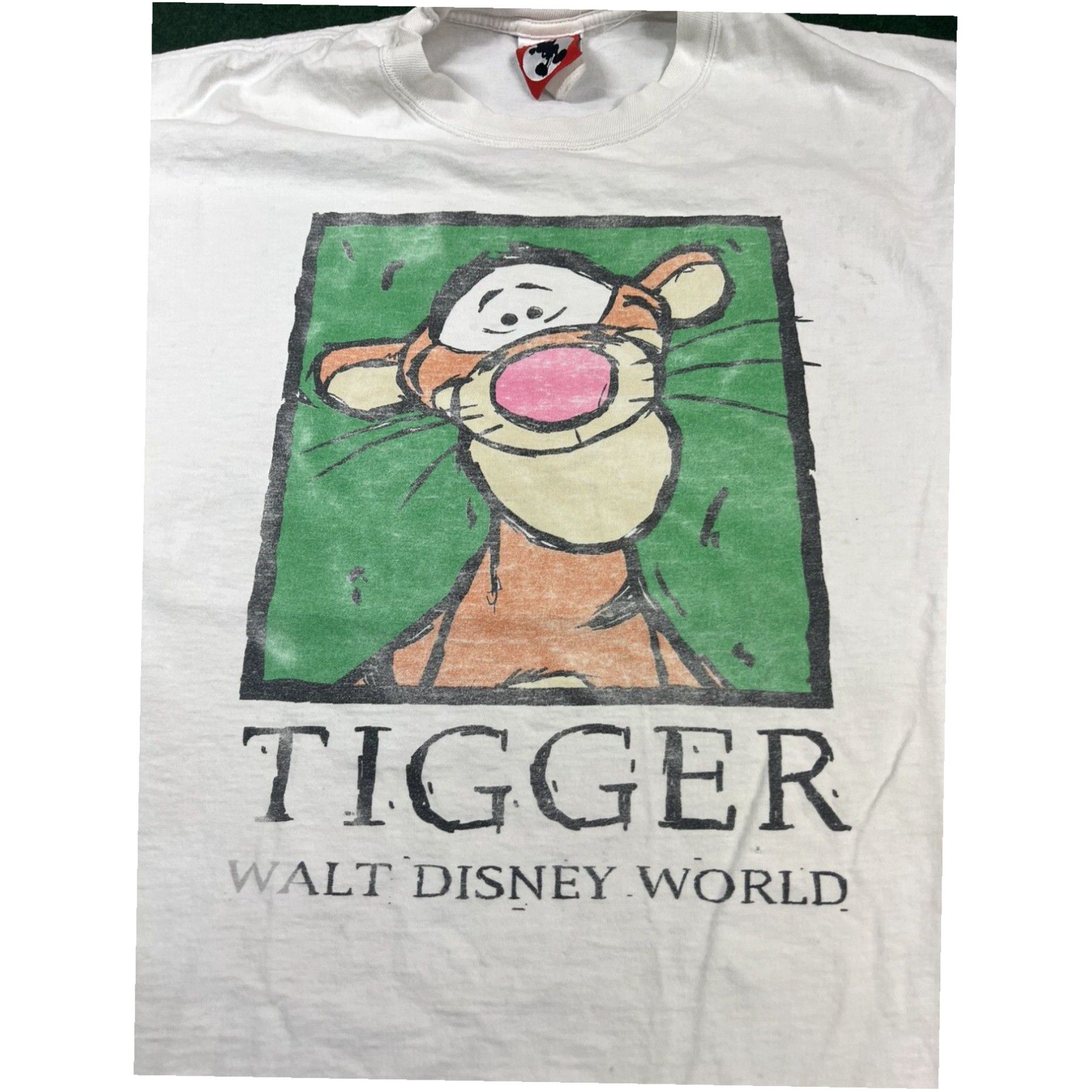 Disney VINTAGE 90s Tigger Walt Disney T-Shirt Winne Pooh Big Face Size 2XL Rare VTG Size US XXL / EU 58 / 5 - 3 Thumbnail