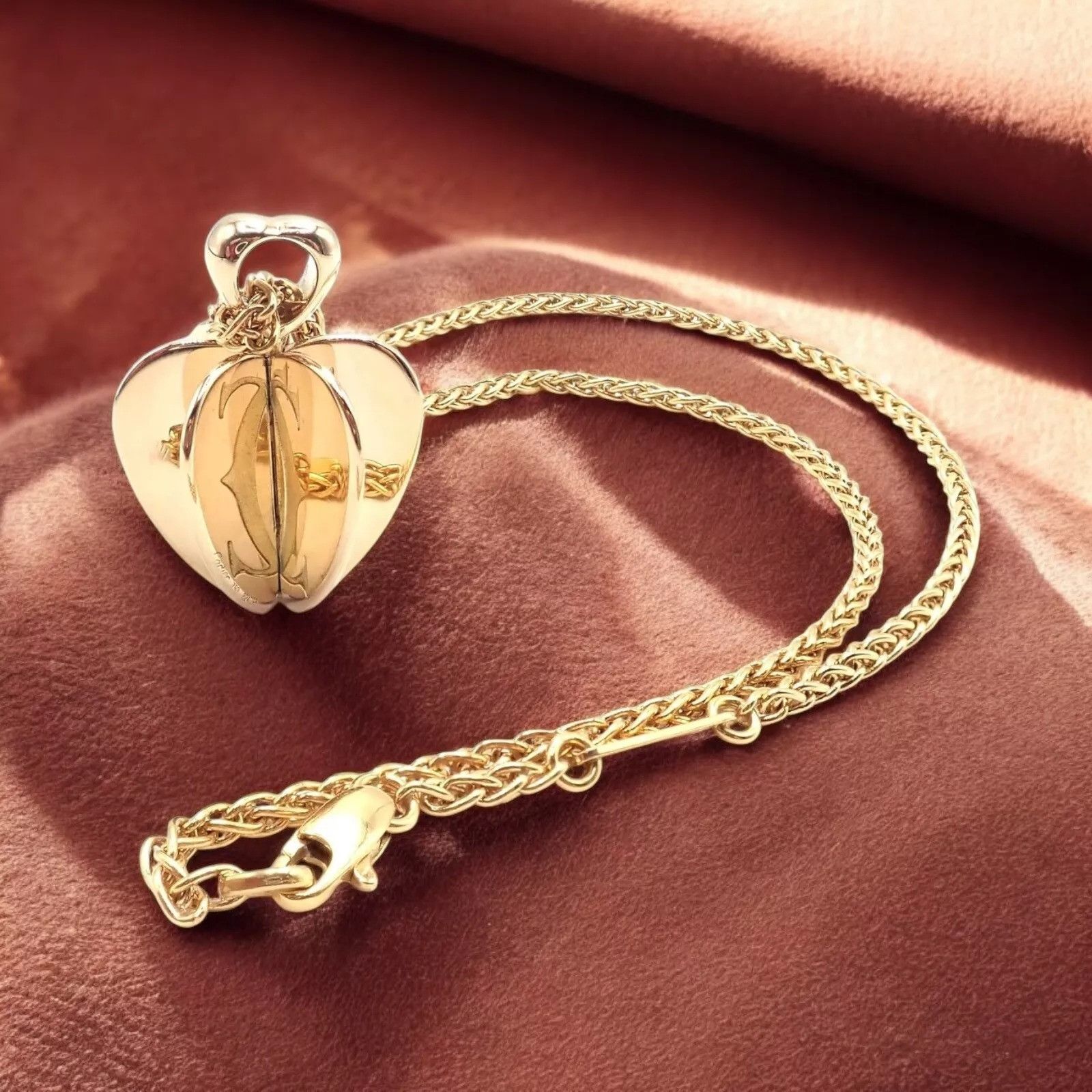 Cartier Authentic! Cartier 18k Yellow Gold Double Chain Necklace Size ONE SIZE - 2 Thumbnail