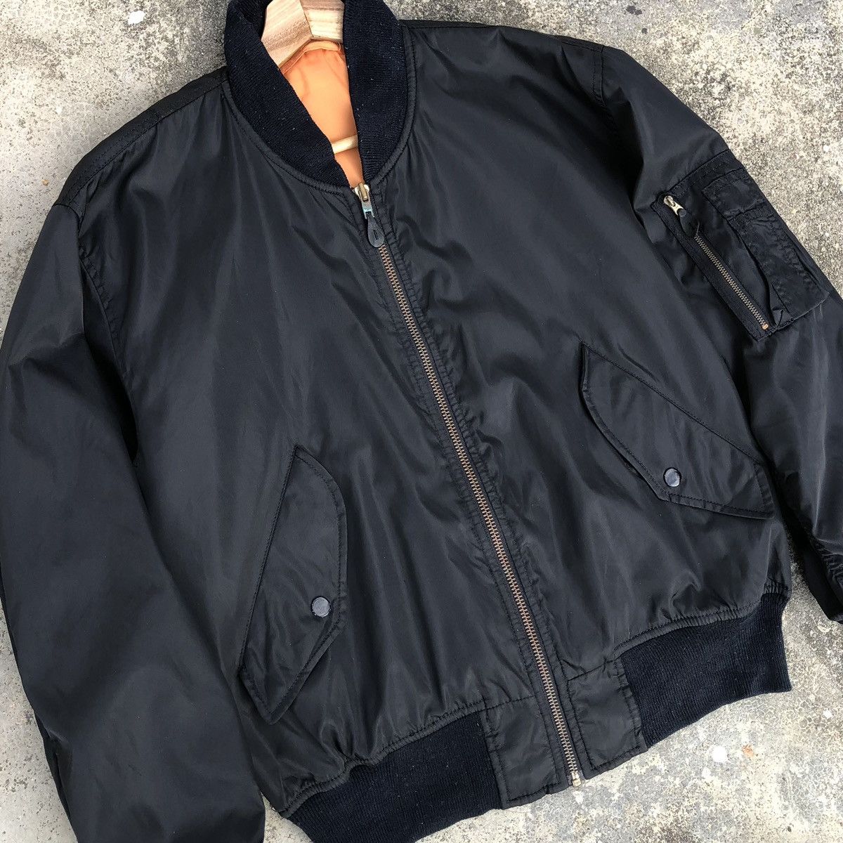Vintage Vintage Flyer’s Man Intermediate Ma-1 Bomber Jacket Size US M / EU 48-50 / 2 - 2 Thumbnail