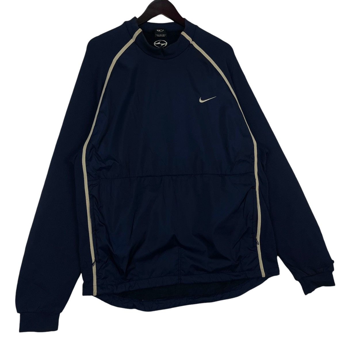 Nike × Vintage Vintage Nike Fit Navy Blue Pullover Jumper Size XL Size US XL / EU 56 / 4 - 3 Thumbnail