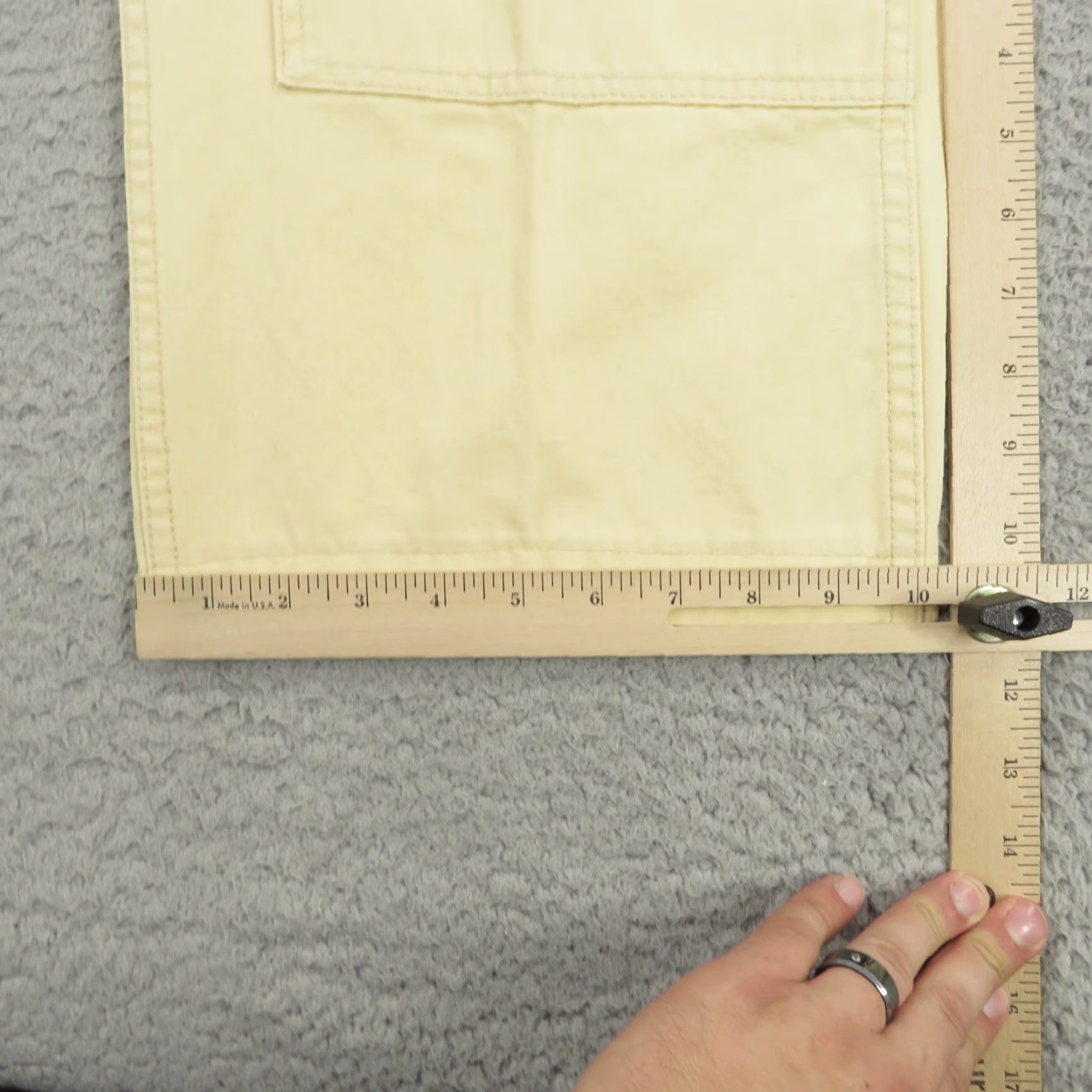 Sean John VINTAGE Sean John Baggy Pants Men 34 Carpenter Denim 30 Inseam Wide-Leg 10" Leg Opening Beige 90s Grunge Classic Mens Size US 34 / EU 50 - 3 Thumbnail