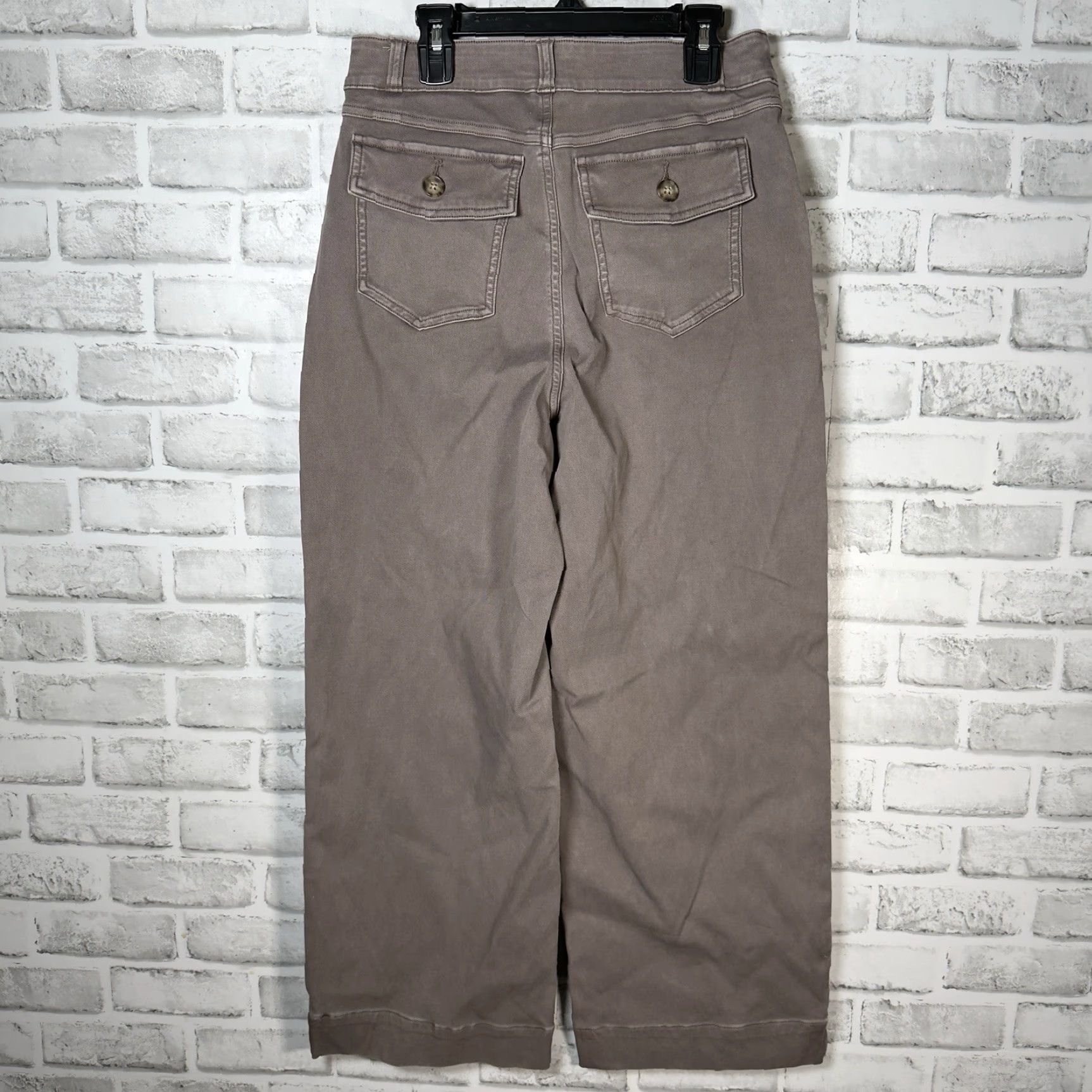 Spanx SPANX Brown Cotton Blend Casual Ankle Pants Womens Size M Size 32" / US 10 / IT 46 - 5 Thumbnail