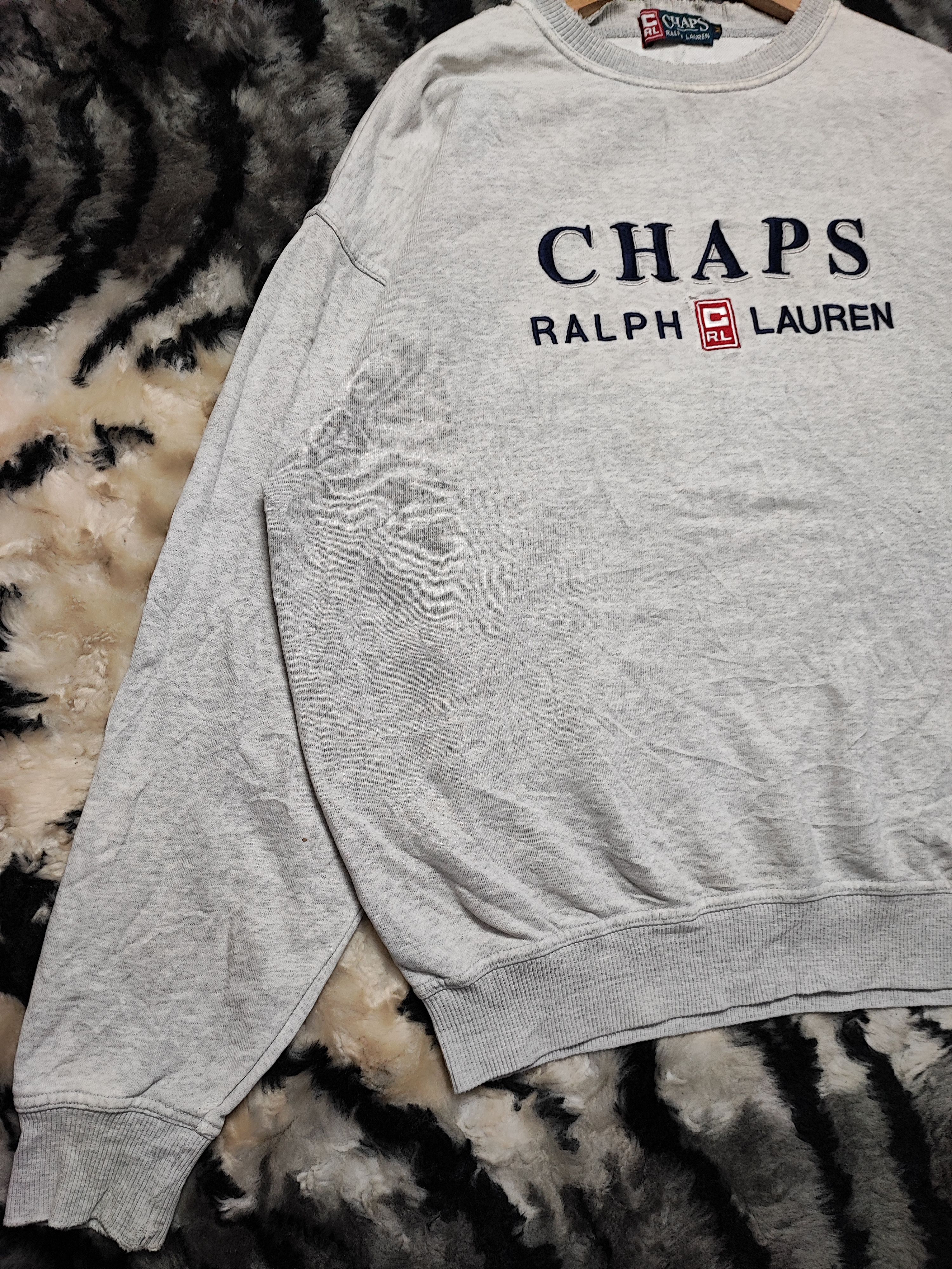 Chaps Ralph Lauren Vintage Chaps Ralph Lauren Big Flag Logo Sweatshirt Size US M / EU 48-50 / 2 - 3 Thumbnail