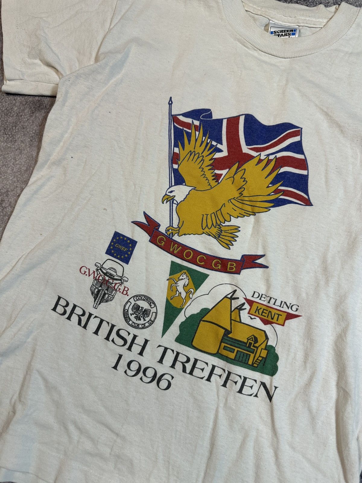 Vintage Vintage British Treffen 1996 T-shirt Streetwear Rare VTg S Size US S / EU 44-46 / 1 - 2 Thumbnail