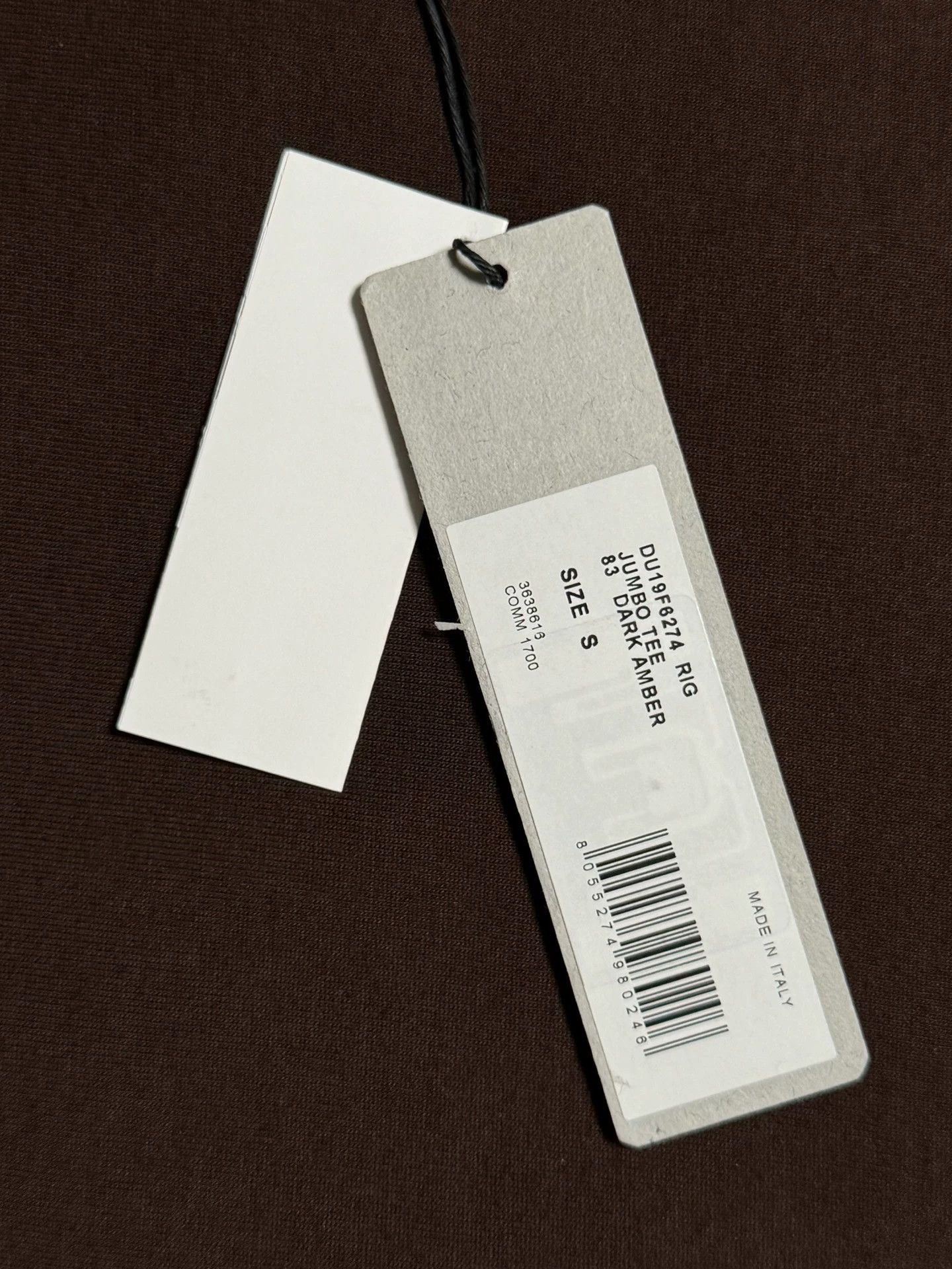 Rick Owens Rick Owens RO Oversized Short-Sleeve S MID-WEIGHT Tee Size US S / EU 44-46 / 1 - 4 Thumbnail