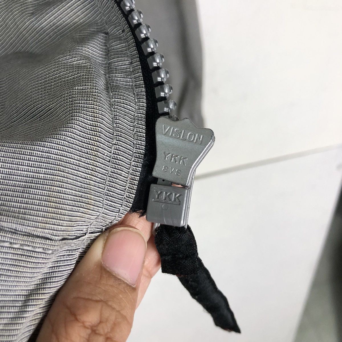 Japanese Brand 🔥Zipper Biker Jacket Distressed Rusty Design Nigel Cabourn Size US M / EU 48-50 / 2 - 18 Thumbnail