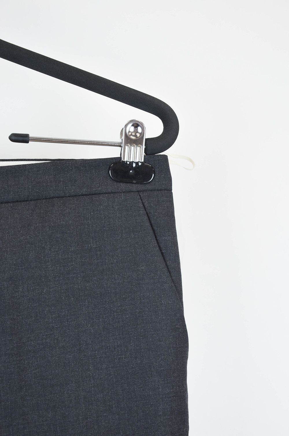 Marni MARNI Charcoal Virgin Wool Tailored Trousers - IT42 Size 28" / US 6 / IT 42 - 3 Thumbnail