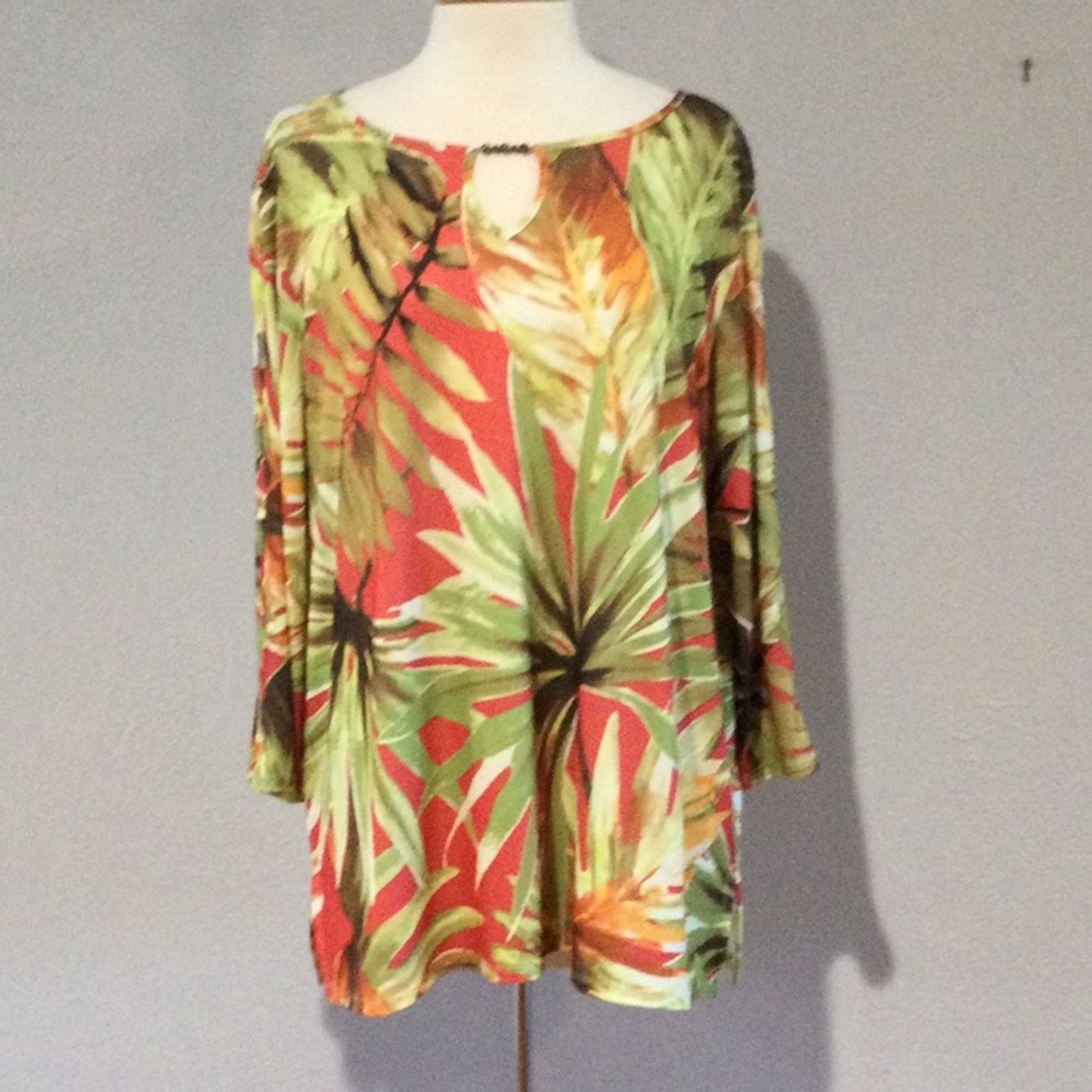 Other Alfred Dunner Cutout Sleeve Keyhole Neck Blouse XL Size XL / US 12-14 / IT 48-50 - 1 Thumbnail