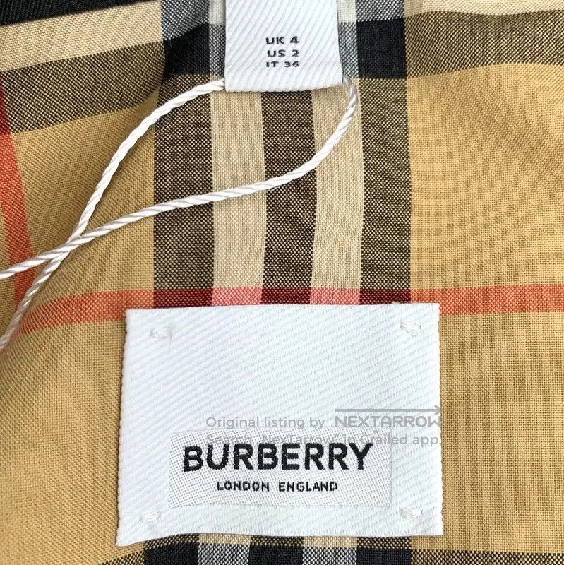 Burberry Burberry Black Cotton Women's Trench Coat. Size XS / US 0-2 / IT 36-38 - 5 Thumbnail