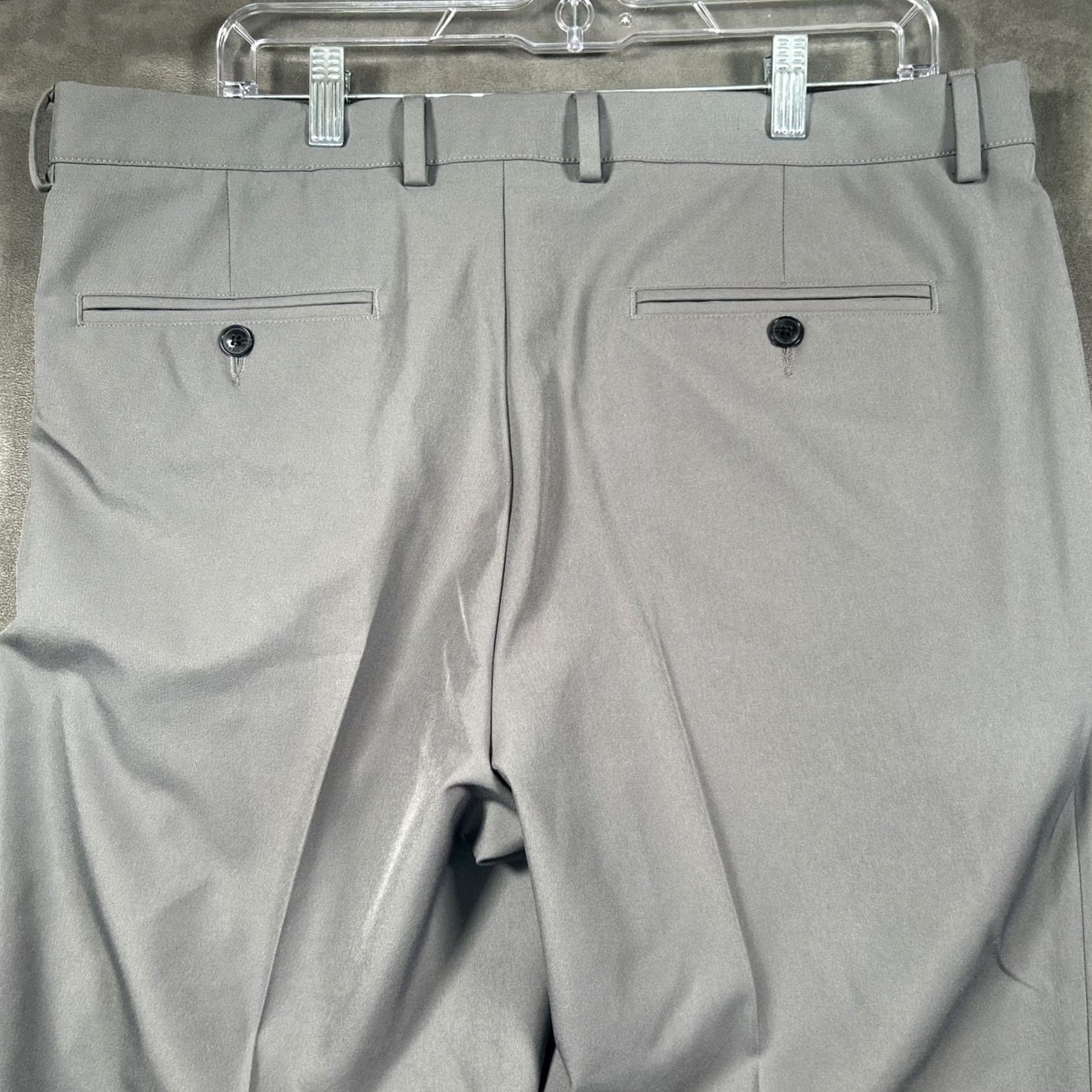 Vintage Greg Norman Golf Pants Mens 36x30 Gray Performance Stretch Pockets Size US 36 / EU 52 - 7 Thumbnail