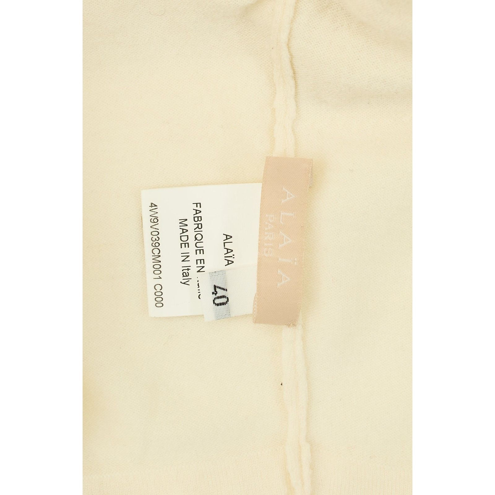 Alaia White Wool Cardigan Size S / US 4 / IT 40 - 4 Thumbnail