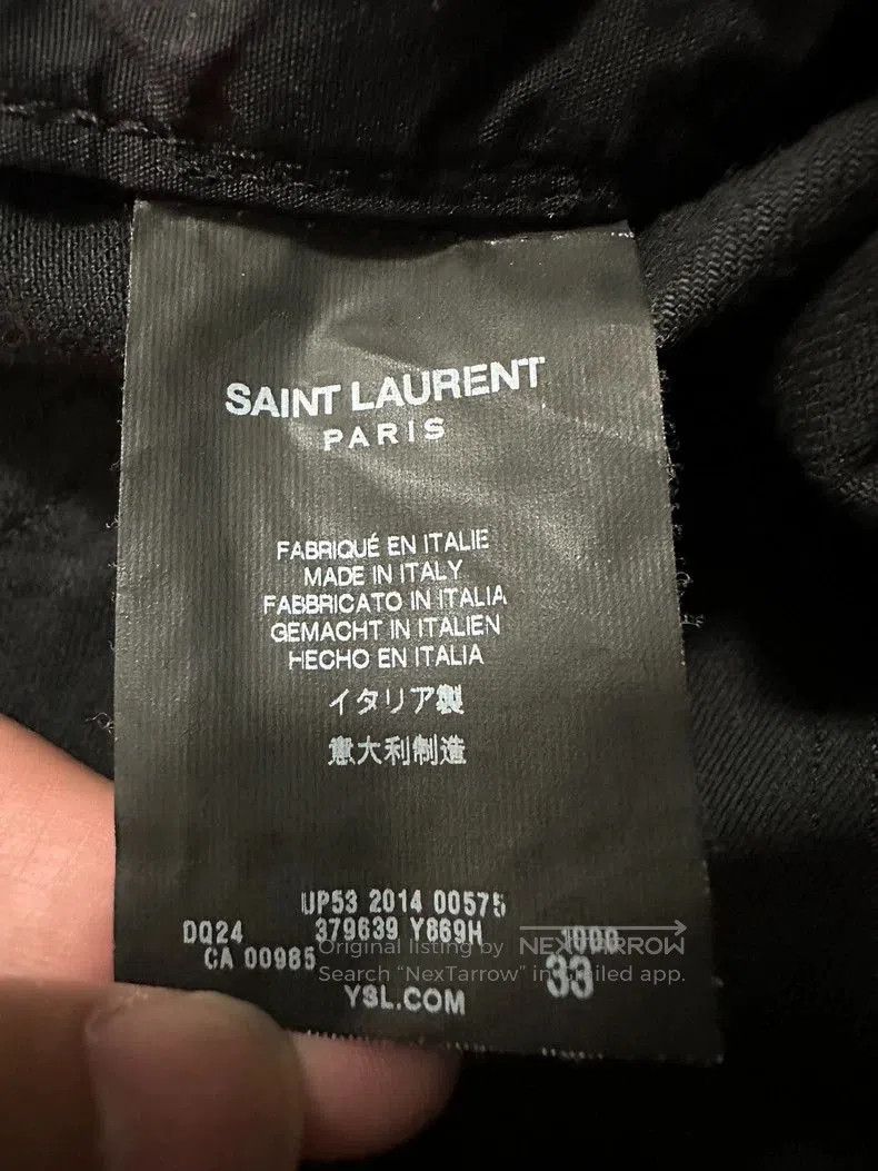 Saint Laurent Paris Saint Laurent Paris Woven silver buckle jeans. Size US 32 / EU 48 - 7 Thumbnail