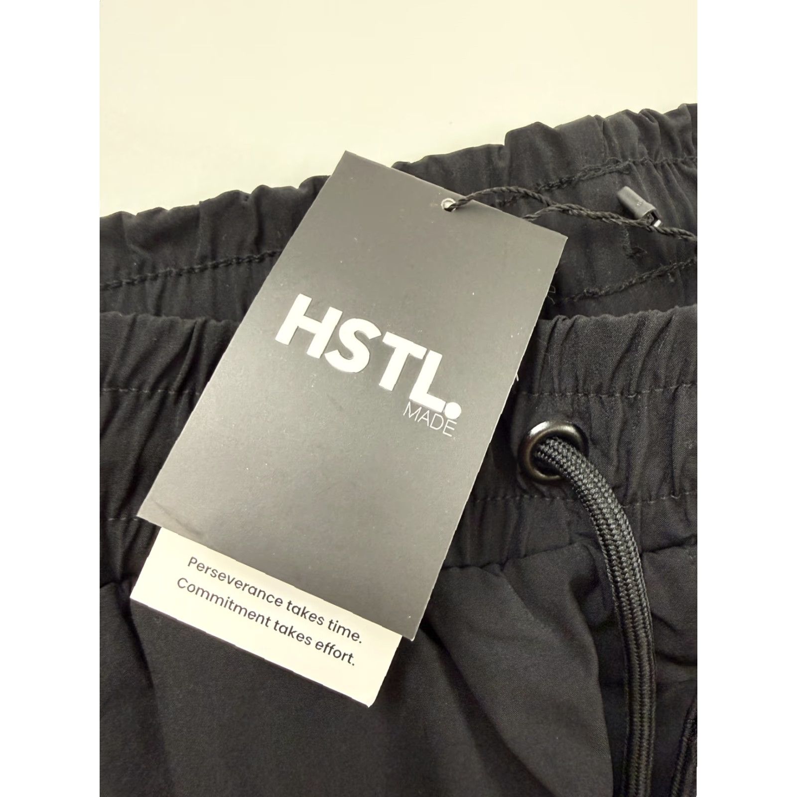 Vintage HSTL MADE Flex Cargo Pants Mens Large Black Elastic Waist Drawstring Pockets Cargo Casual Size US 33 - 6 Thumbnail