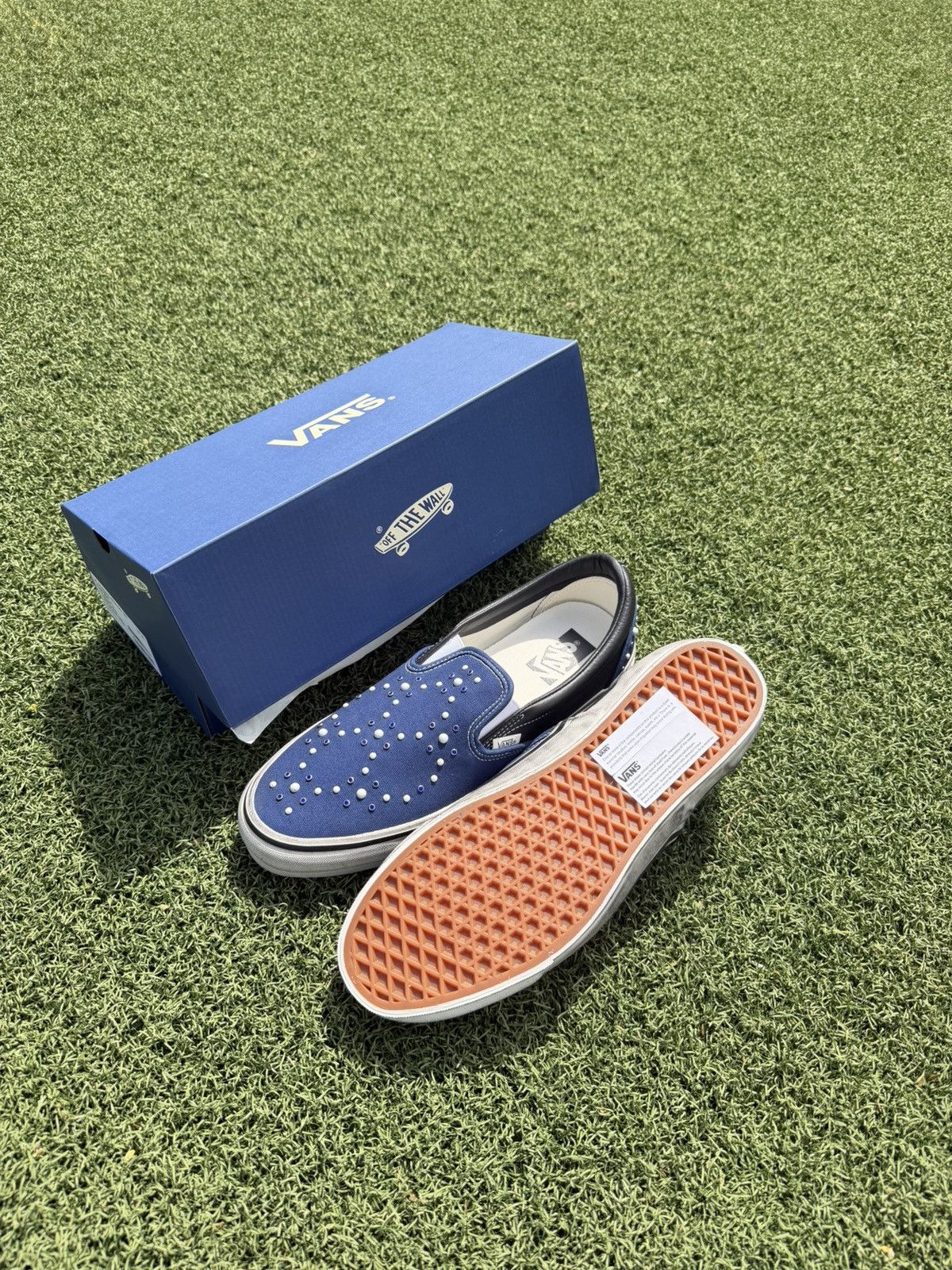 Vans Vans Pearlized Indigo Slip-On Size US 11.5 / EU 44-45 - 2 Thumbnail