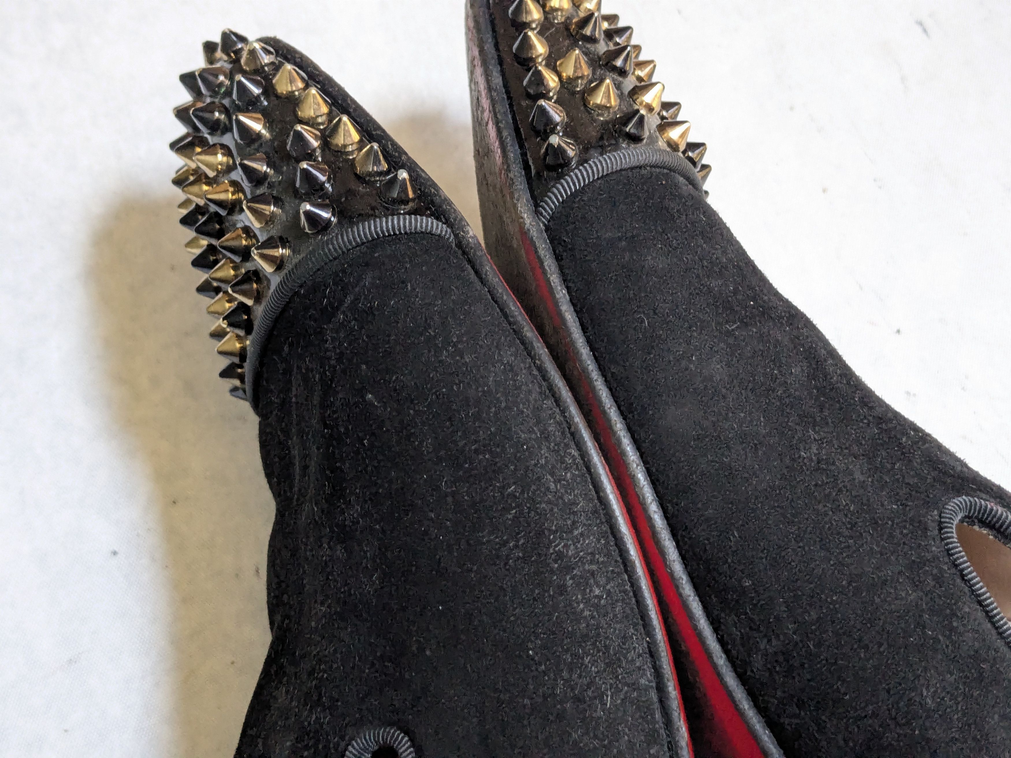 Christian Louboutin Christian Louboutin Spike Loafers Black Suede 9 42 Size US 9 / EU 42 - 8 Thumbnail