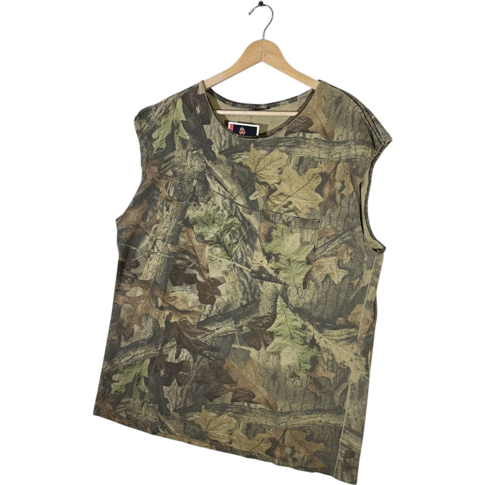 Vintage Vintage Tree Camo Pocket Tank Top XL Size US XL / EU 56 / 4 - 3 Thumbnail