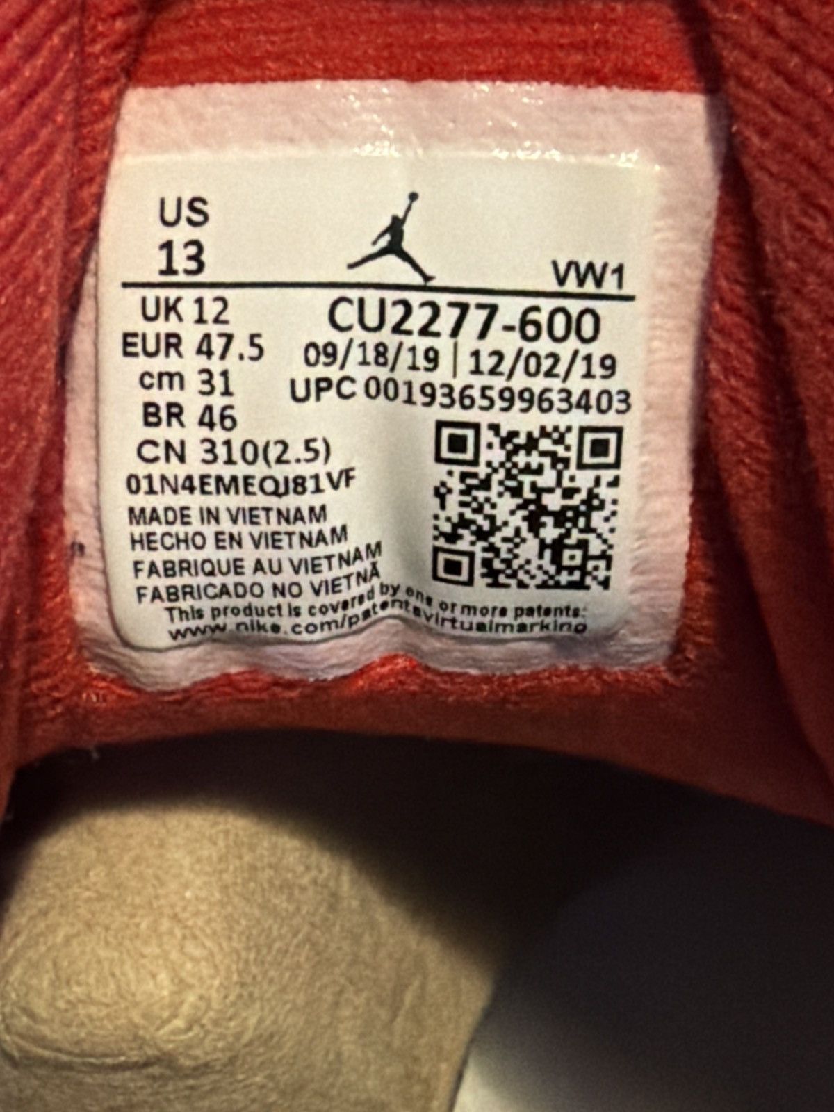 Jordan Brand Jordan 3 Fire Red Unite Mix Match Size US 13 / EU 46 - 8 Thumbnail