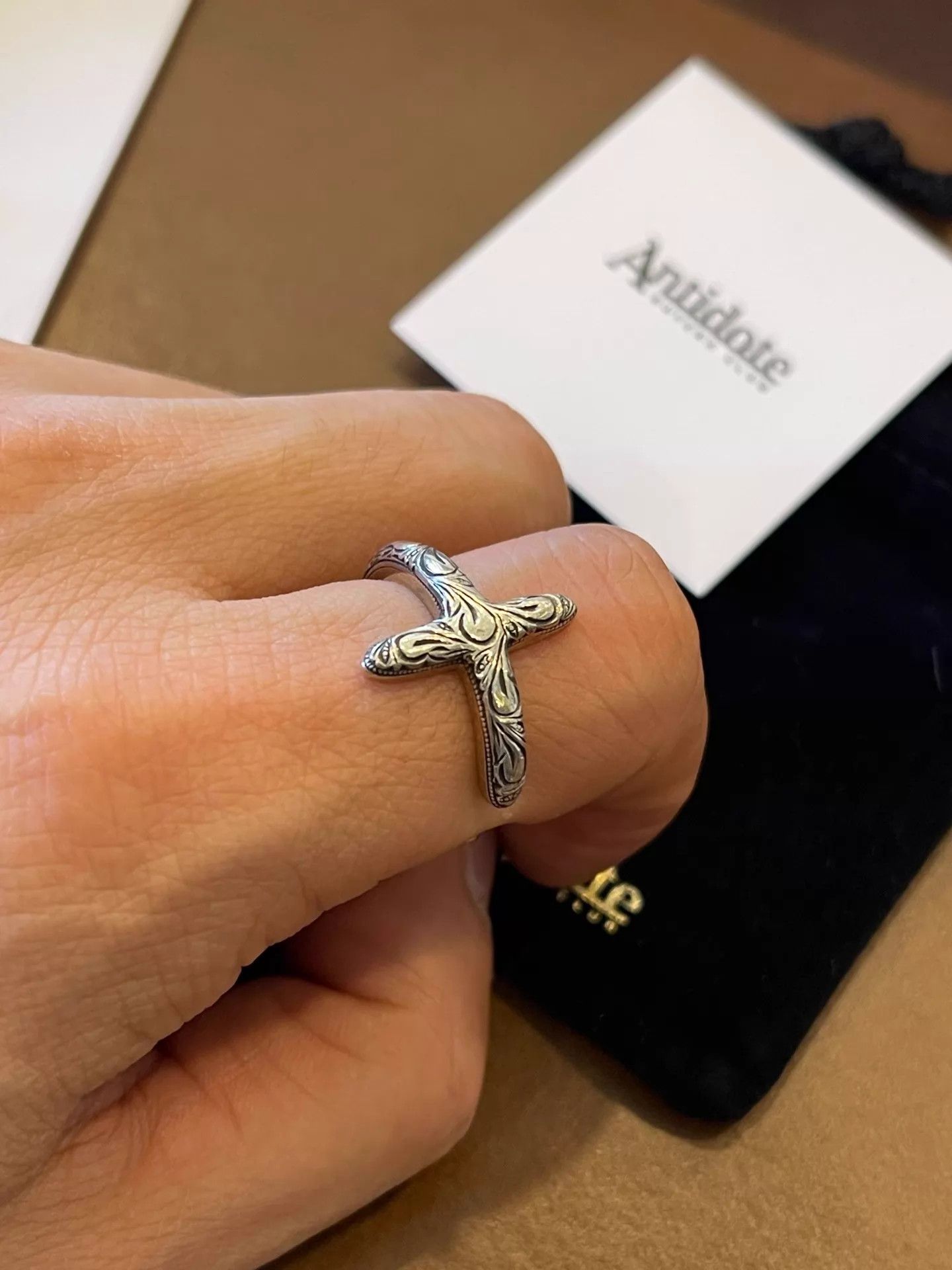 Other Antidote BuyersClub Tangcao Cross Open Ring Japan 21-23 Size ONE SIZE - 2 Thumbnail