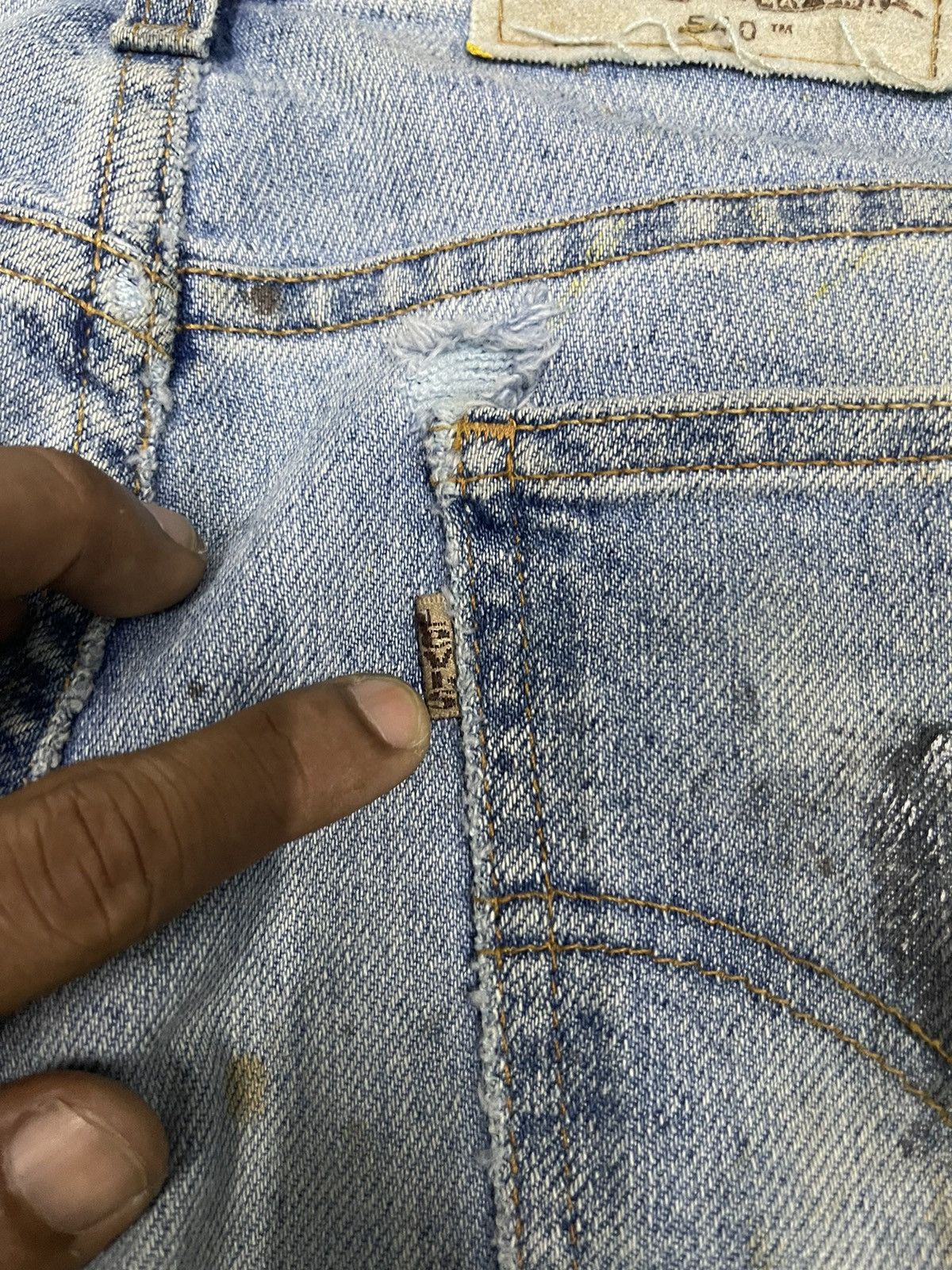Levi's 90s LEVIS 540 BAGGY JEANS SPLASH PAINT JEANS 34x32 Size US 34 / EU 50 - 19 Thumbnail