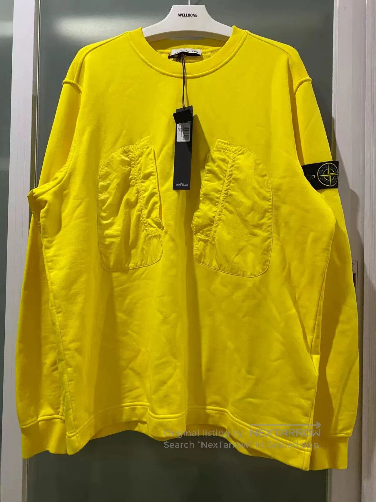 Stone Island yellow long sleeve sweatshirt with tags. Size US XL / EU 56 / 4 - 1 Thumbnail