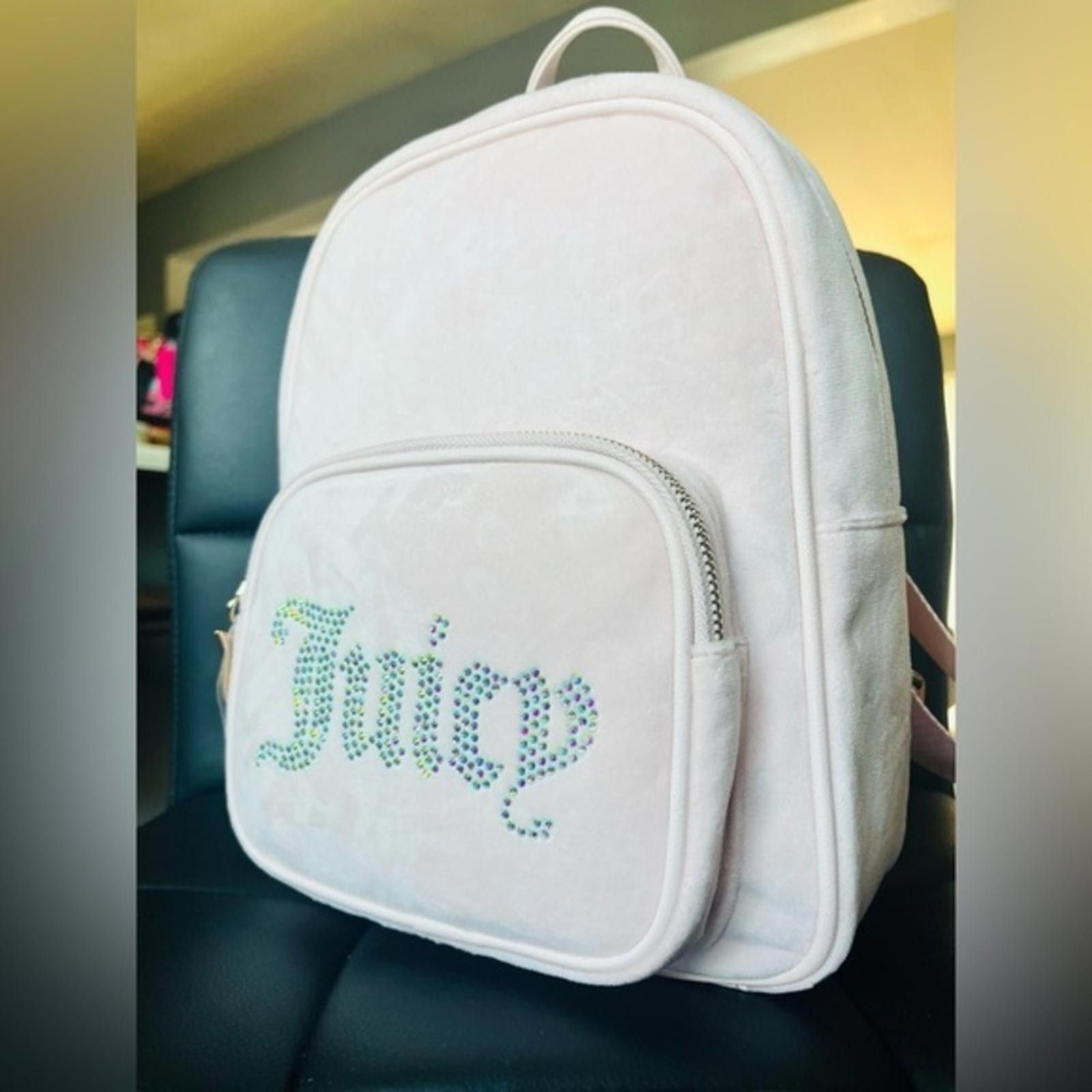 Juicy Couture Jeans Juicy Couture Obsession Velvet Powder Blush Back Pack NWT Size ONE SIZE - 1 Thumbnail