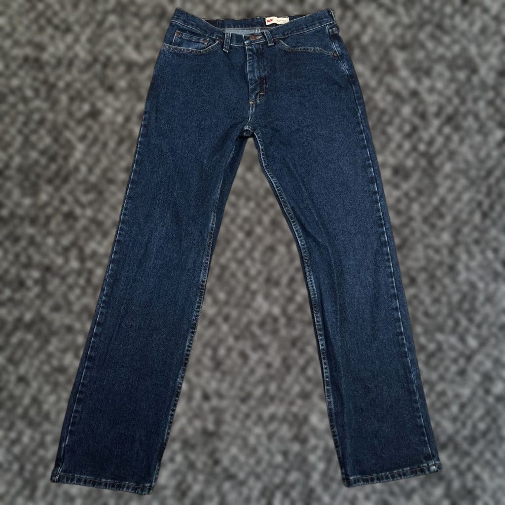 Wrangler Wrangler Men’s Regular Fit Denim Jeans Size 32x32 Dark Wash Western Size US 32 / EU 48 - 1 Thumbnail