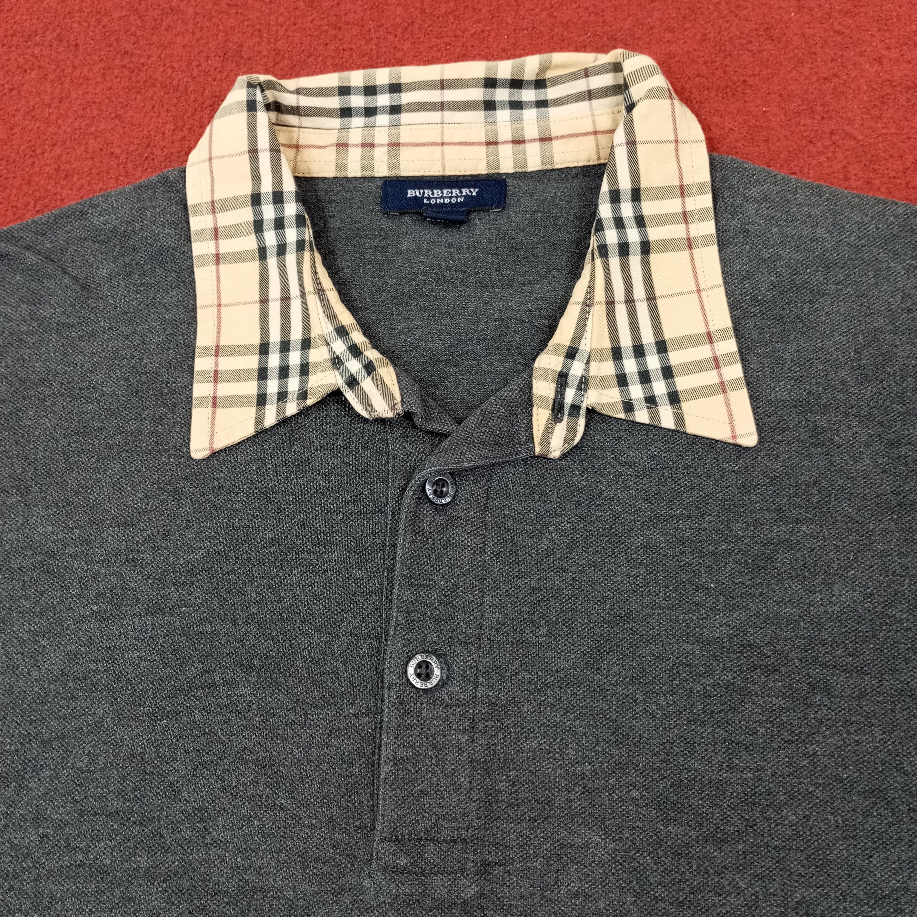 Burberry Burberry London Fashion Style Nova Check Collar Polos Size US L / EU 52-54 / 3 - 2 Thumbnail