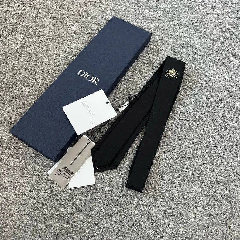 Dior Dior dior stussy collaboration bee pattern tie-2507 Size ONE SIZE - 3 Thumbnail