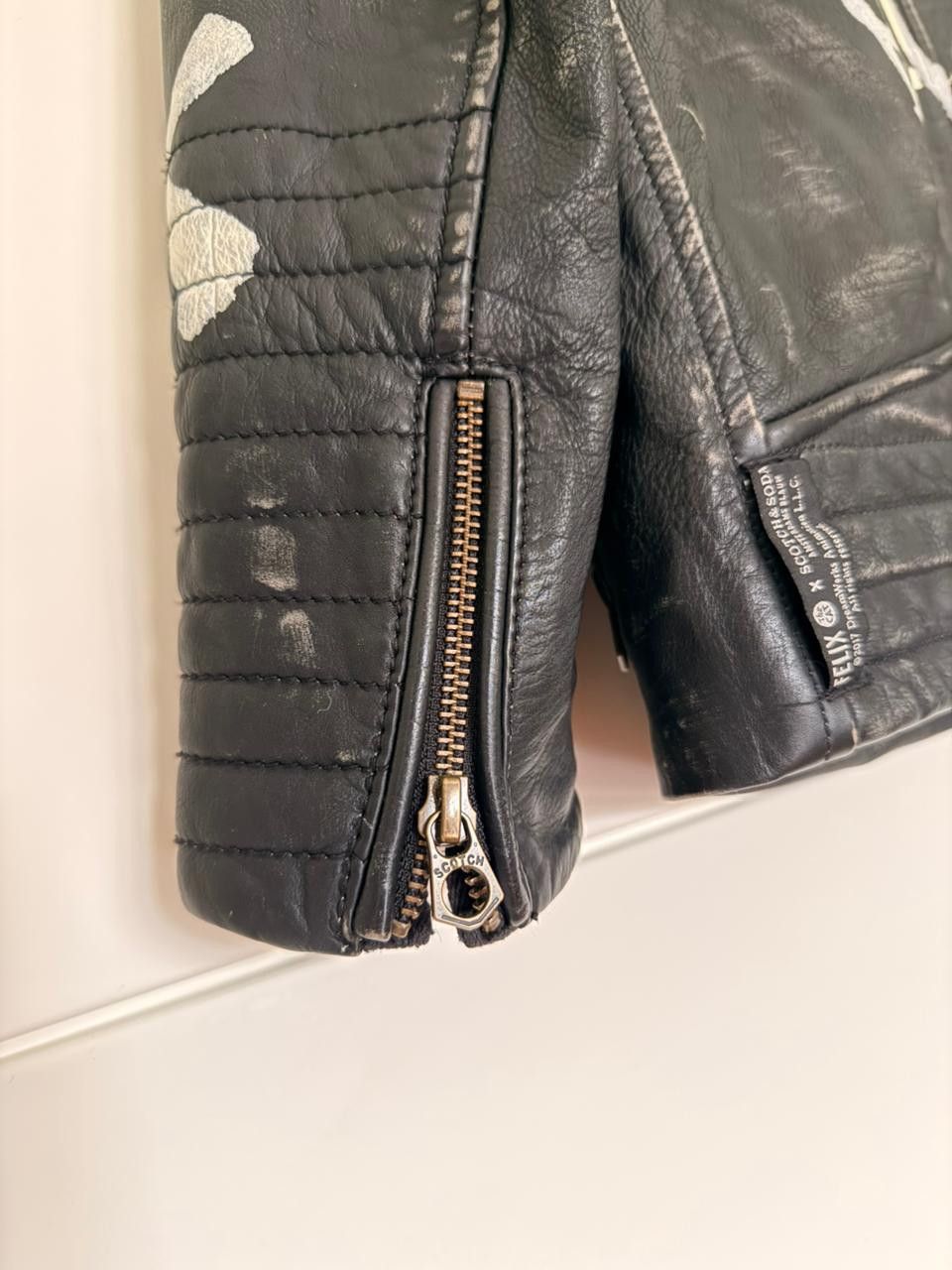 Scotch & Soda Archive Piece - Scotch & Soda x Felix the Cat Leather Jacket Size XS / US 0-2 / IT 36-38 - 12 Thumbnail