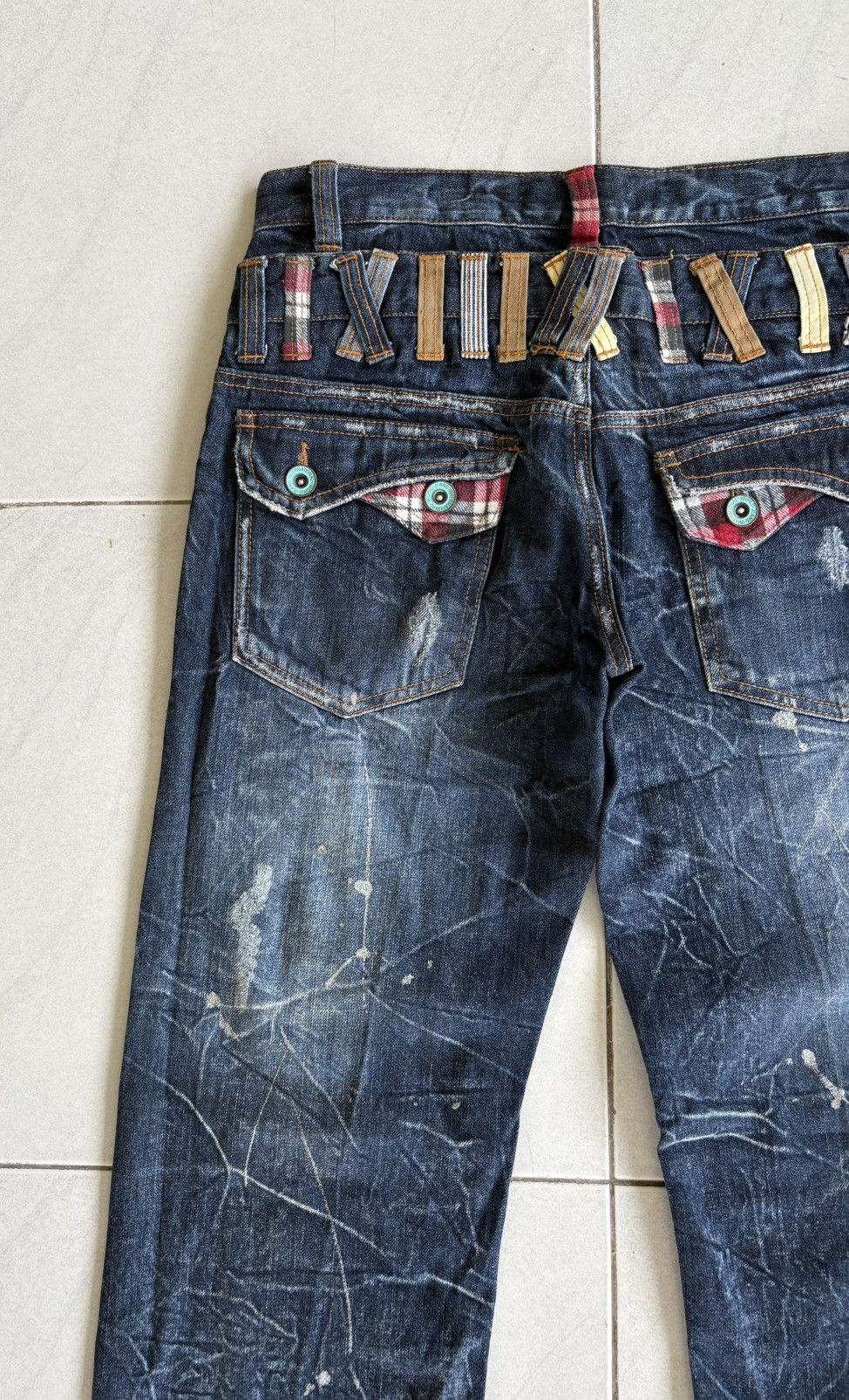 Japanese Brand Japanese International World Double Waist Jeans Size US 31 - 13 Thumbnail
