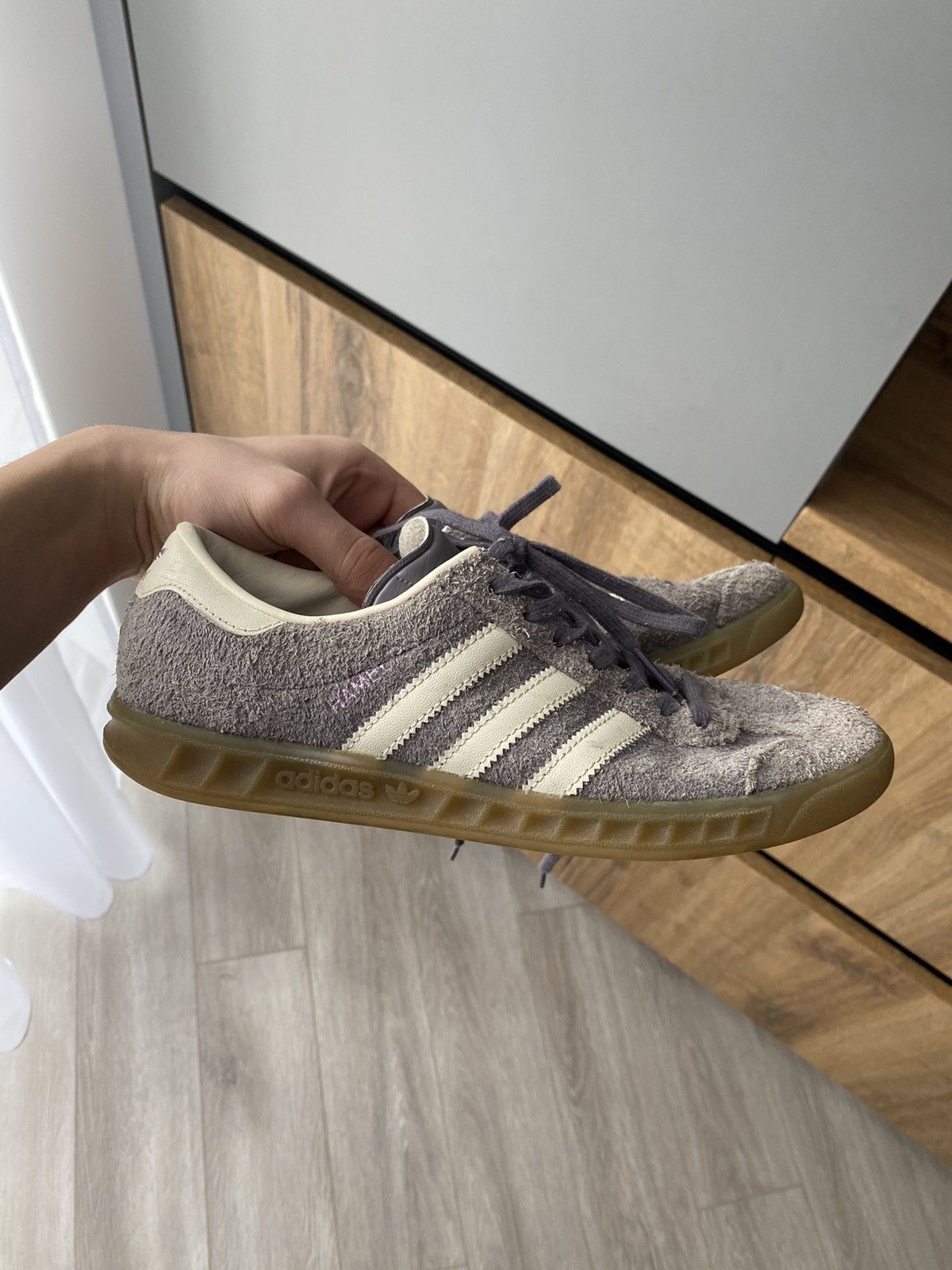 Adidas Vintage Adidas Hamburg Teddy Fleece Samba Size US 8 / IT 38 - 1 Thumbnail