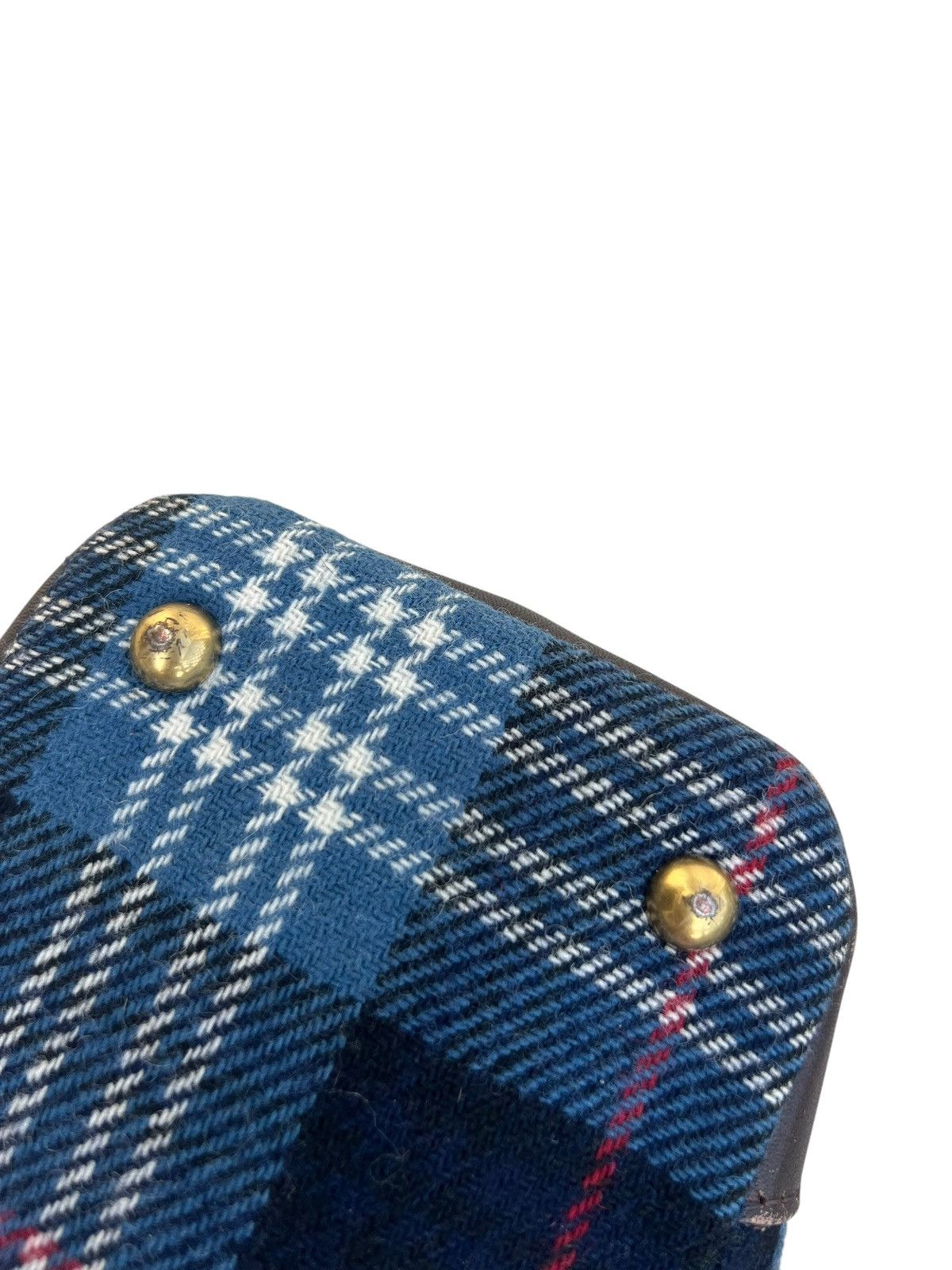 Leather The Scotch House Leather Cotton Plaid Tote Bag Size ONE SIZE - 20 Thumbnail
