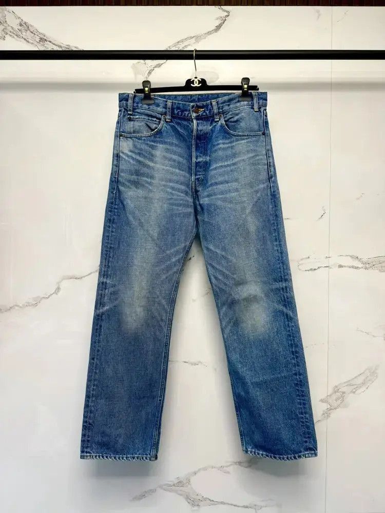 Celine Sz 31 Celine 22AW straight leg washed denim-2507 Size US 31 - 7 Thumbnail