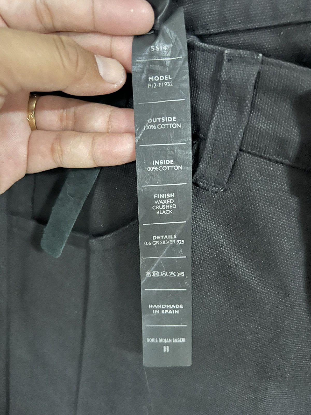 11 By Boris Bidjan Saberi Boris bidjan saberi ss14 pants Size US 33 - 7 Thumbnail