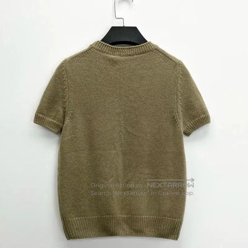 Dior Dior Khaki Short Sleeve Wool T. Size S / US 4 / IT 40 - 2 Thumbnail