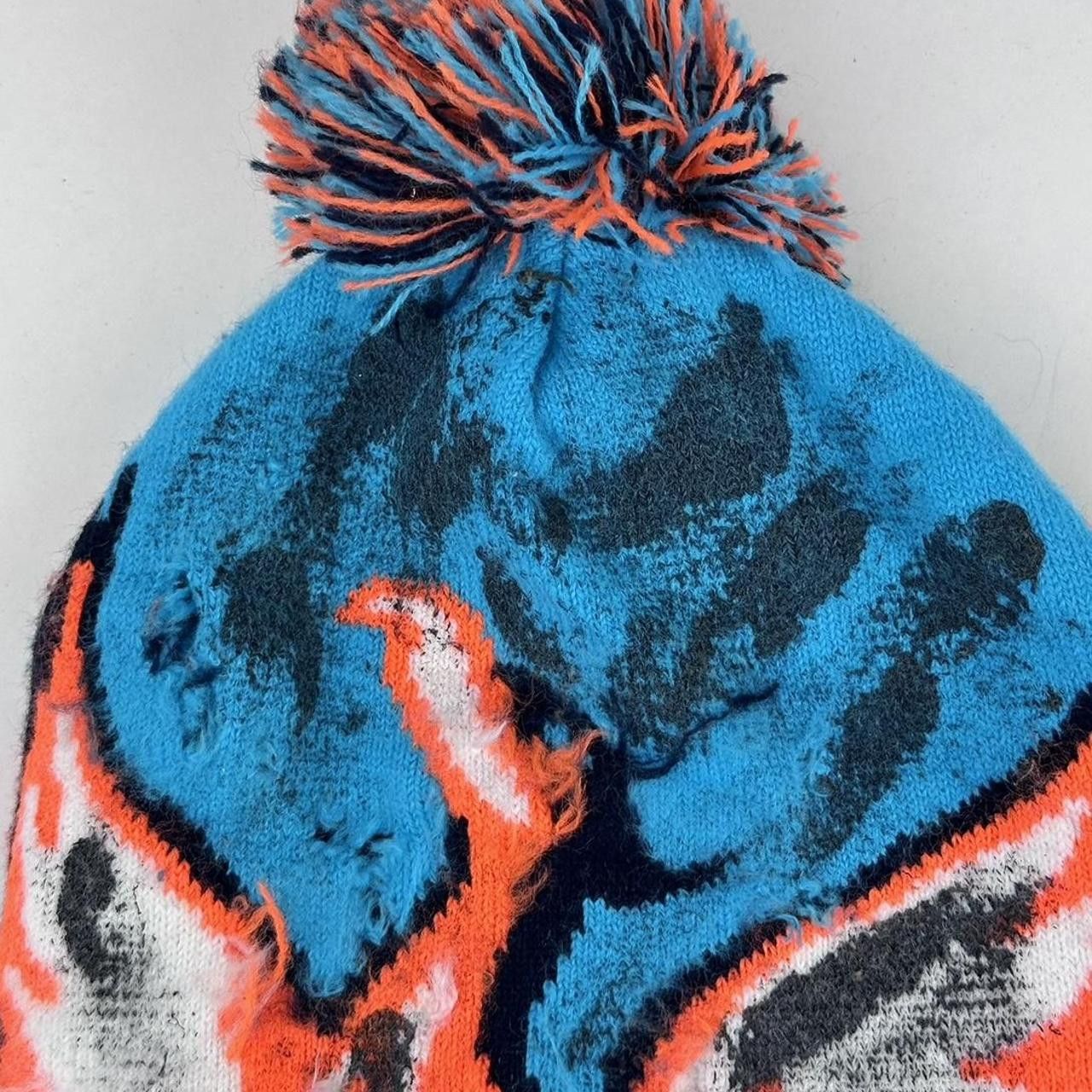 Other ASTROBOI* 'VOYAGER' Blue Distressed Painted Winter Beanie Size ONE SIZE - 3 Thumbnail