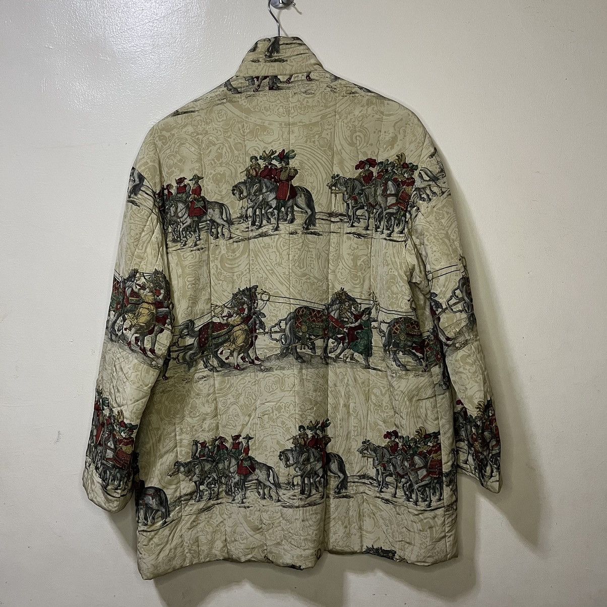Burberry Vintage Burberrys Classic Horseman Design Silk Jacket Size US L / EU 52-54 / 3 - 16 Thumbnail