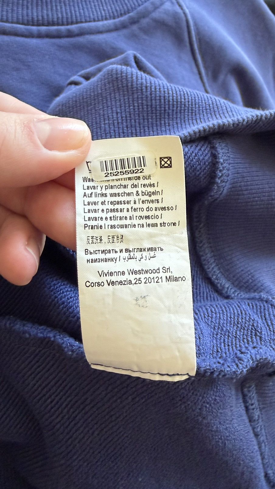 Vivienne Westwood Vivienne Westwood Anglomania Classic Orb Badge Navy XL Size US XL / EU 56 / 4 - 6 Thumbnail