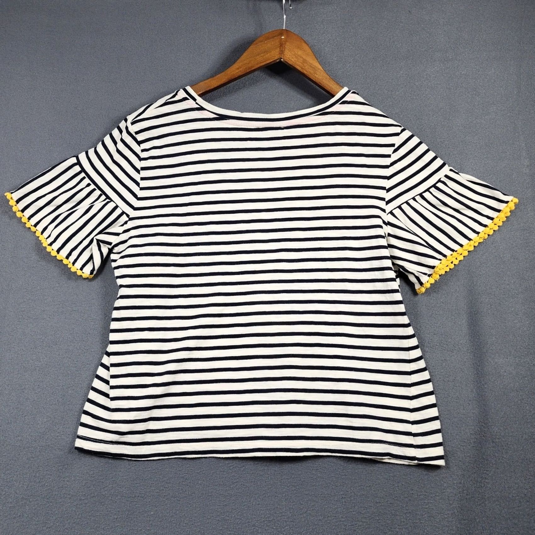 Anthropologie W5 Womens Top Blouse Short Sleeve Stripe Nautical Lightweight Blue White M Womens Size M / US 6-8 / IT 42-44 - 2 Thumbnail