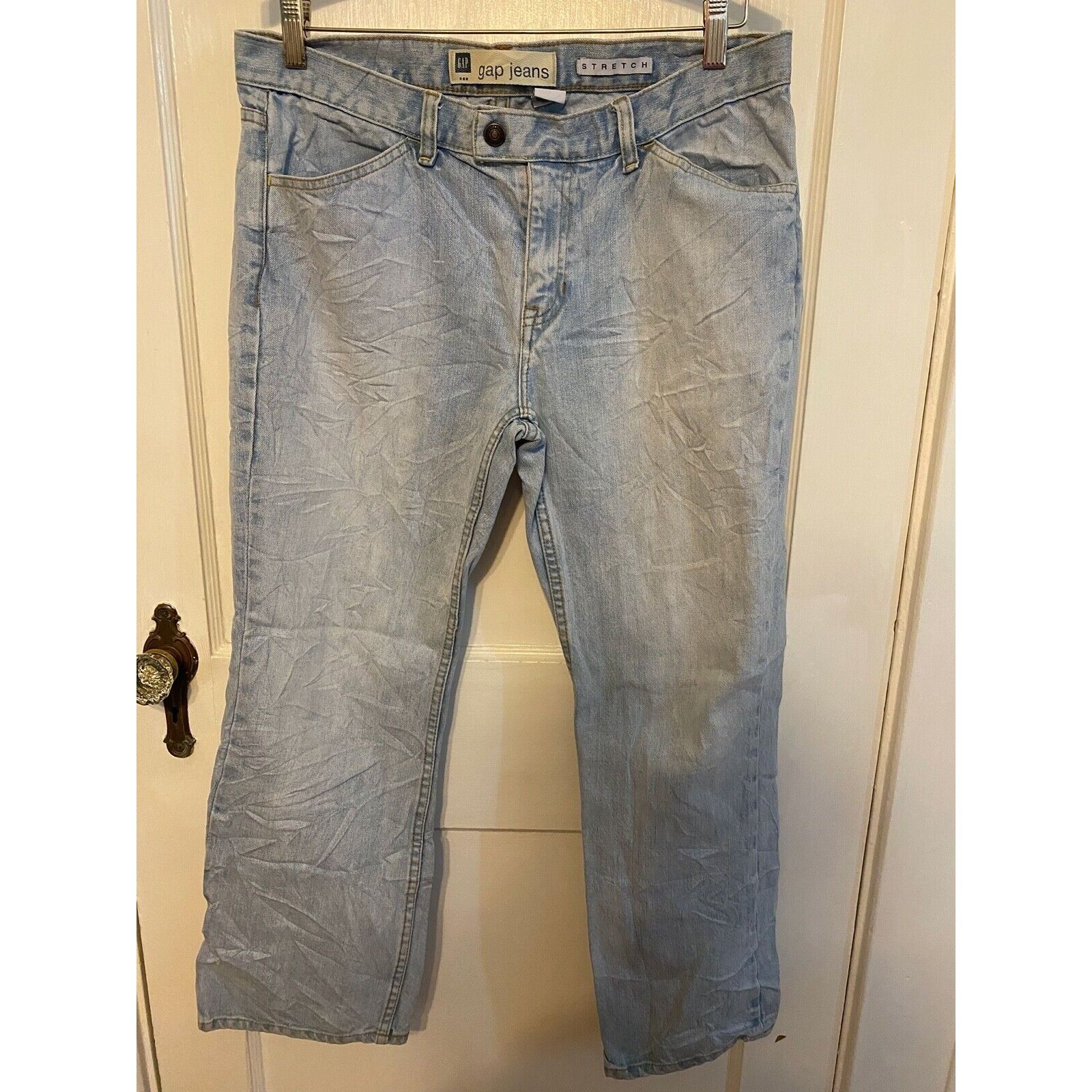 Gap GAP Women's Jeans Stretch Light blue Straight leg Size 10 Size 32" / US 10 / IT 46 - 1 Thumbnail