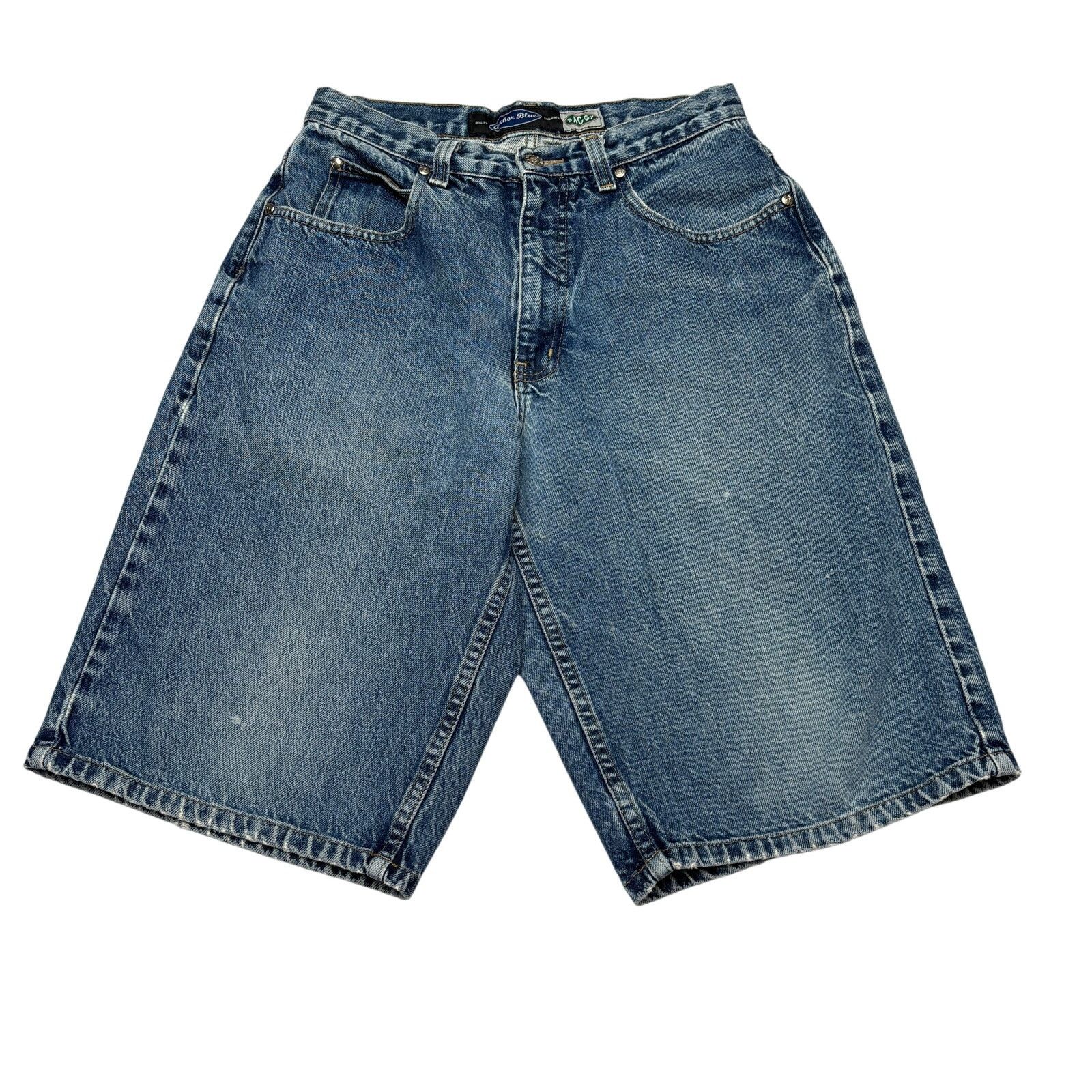Anchor Blue × Vintage Vintage Anchor Blue 12.5" Baggy Denim Shorts Men's 28 Y2K Size US 28 / EU 44 - 1 Thumbnail