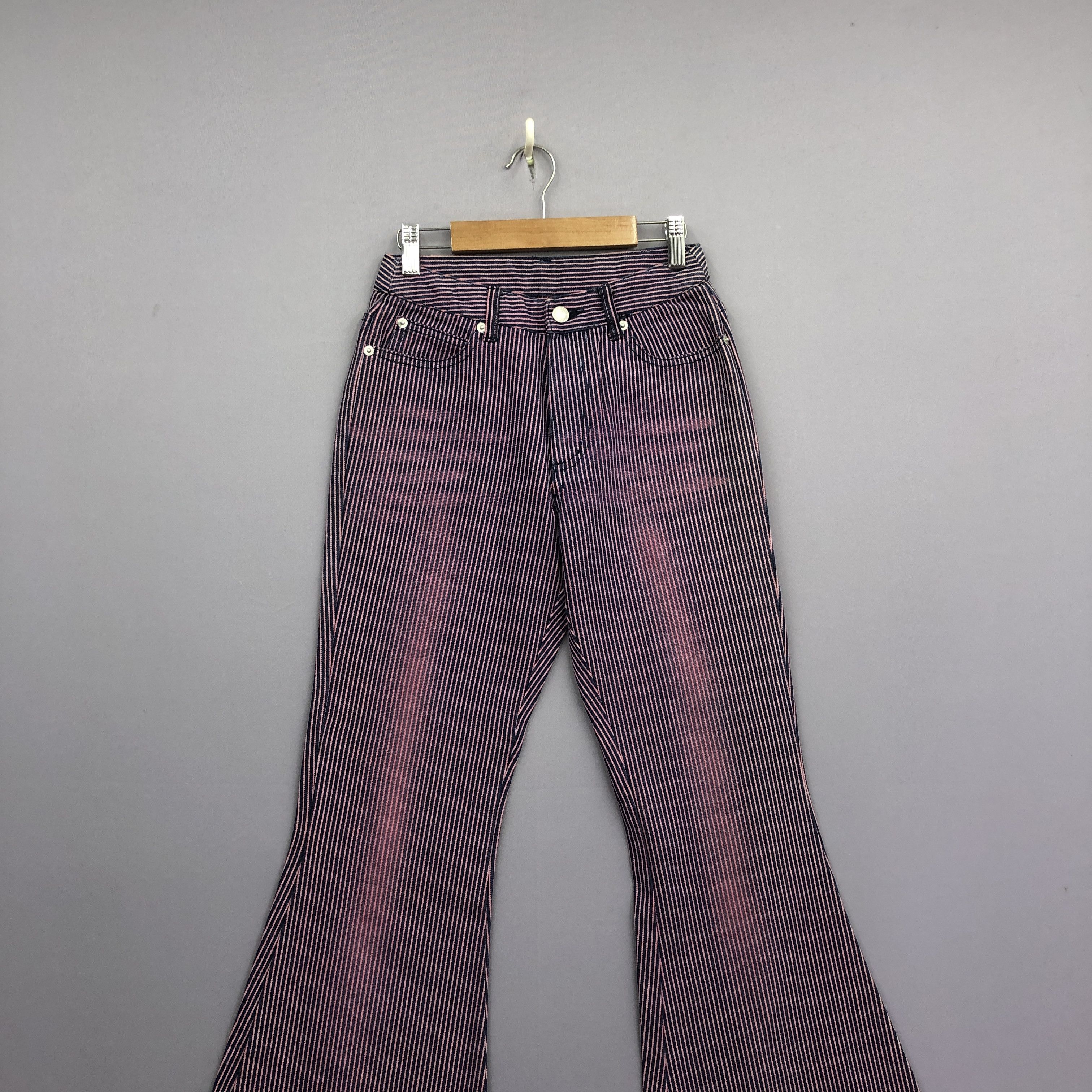 If Six Was Nine Vintage Japanese Hickory Super Wide Leg Bootcut Jeans Denim Size 24" / US 00 / IT 34 - 3 Thumbnail